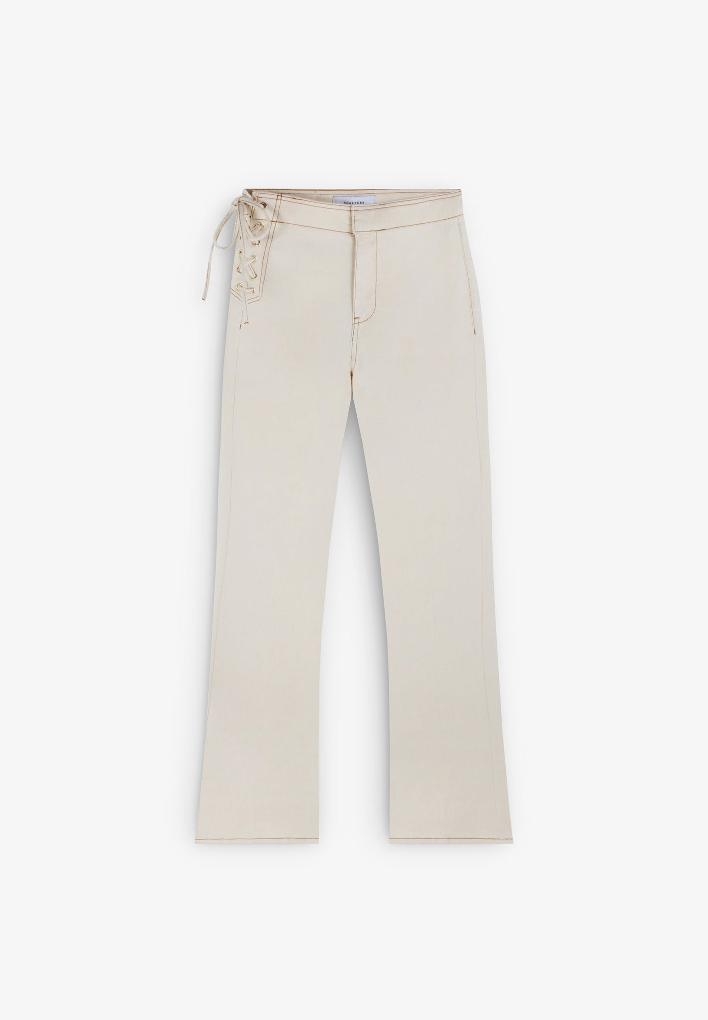 BOOTCUT JEANS WITH DRAWSTRING DETAIL