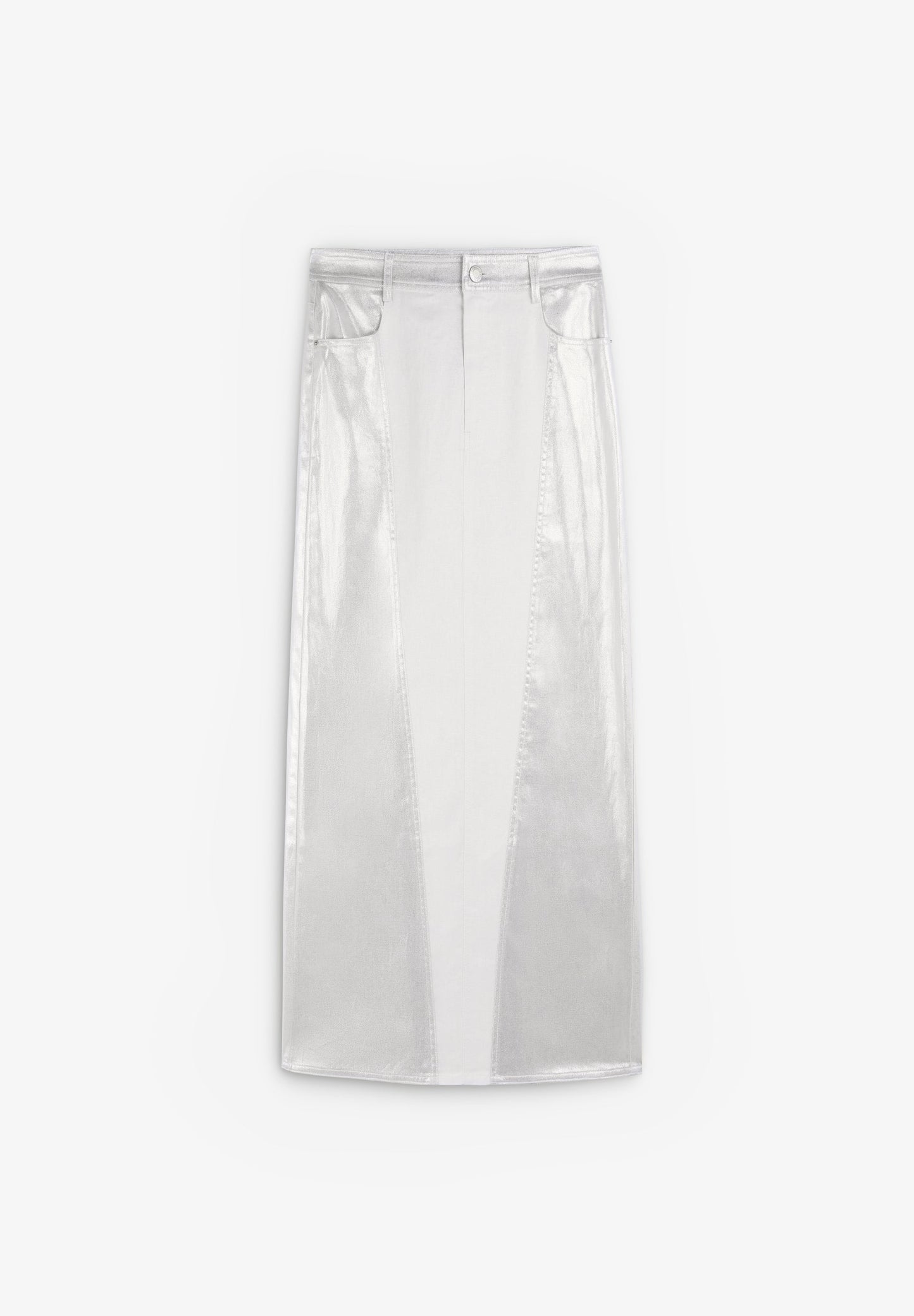 METALLIC MIDI SKIRT