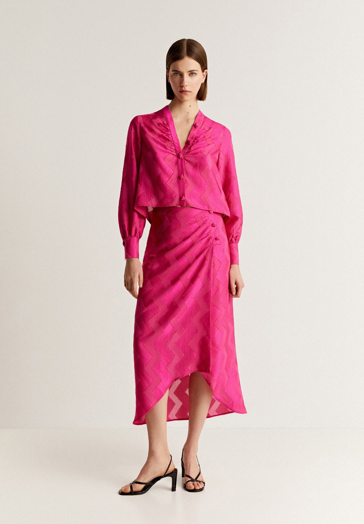 ZIGZAG JACQUARD SKIRT