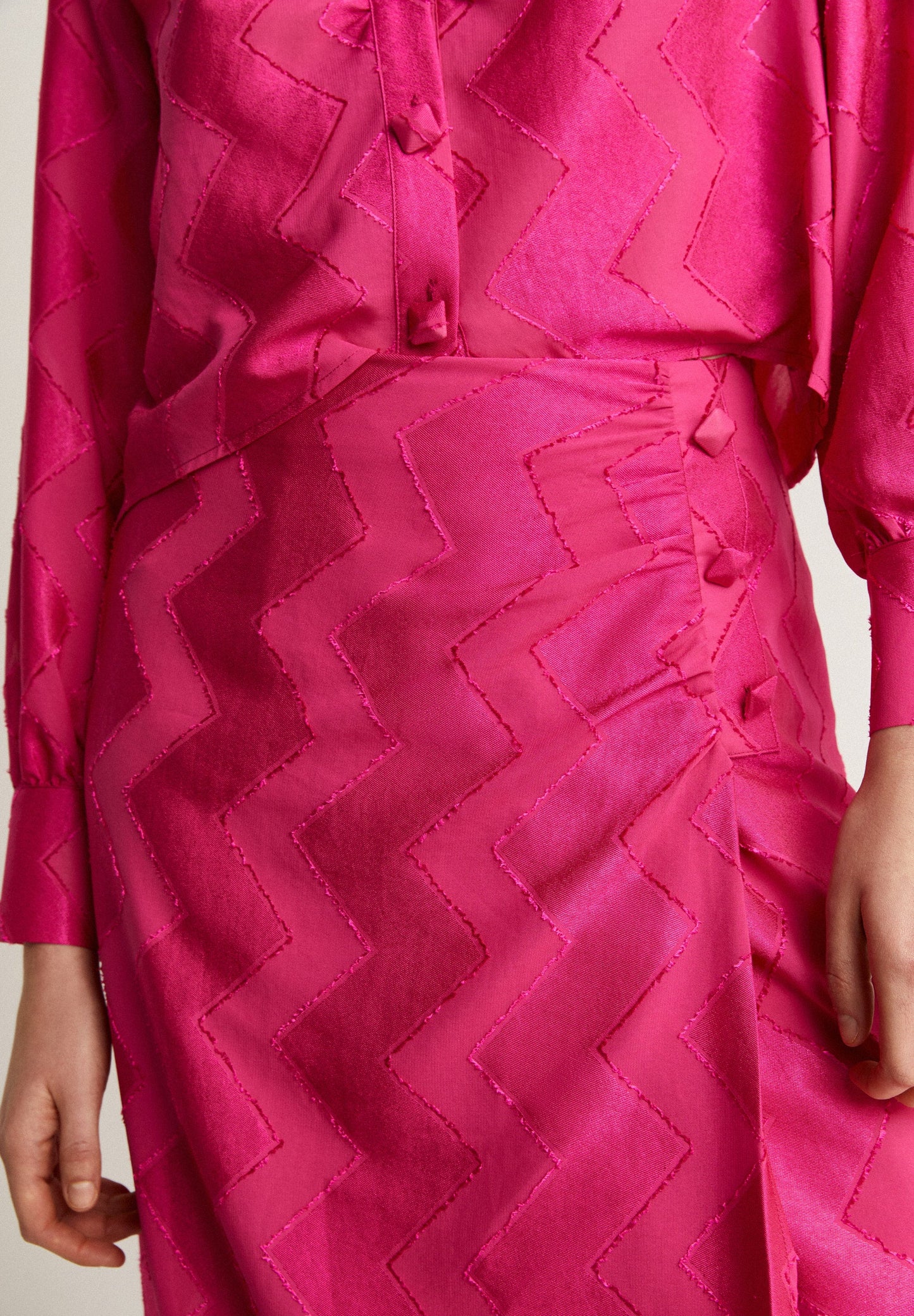 ZIGZAG JACQUARD SKIRT