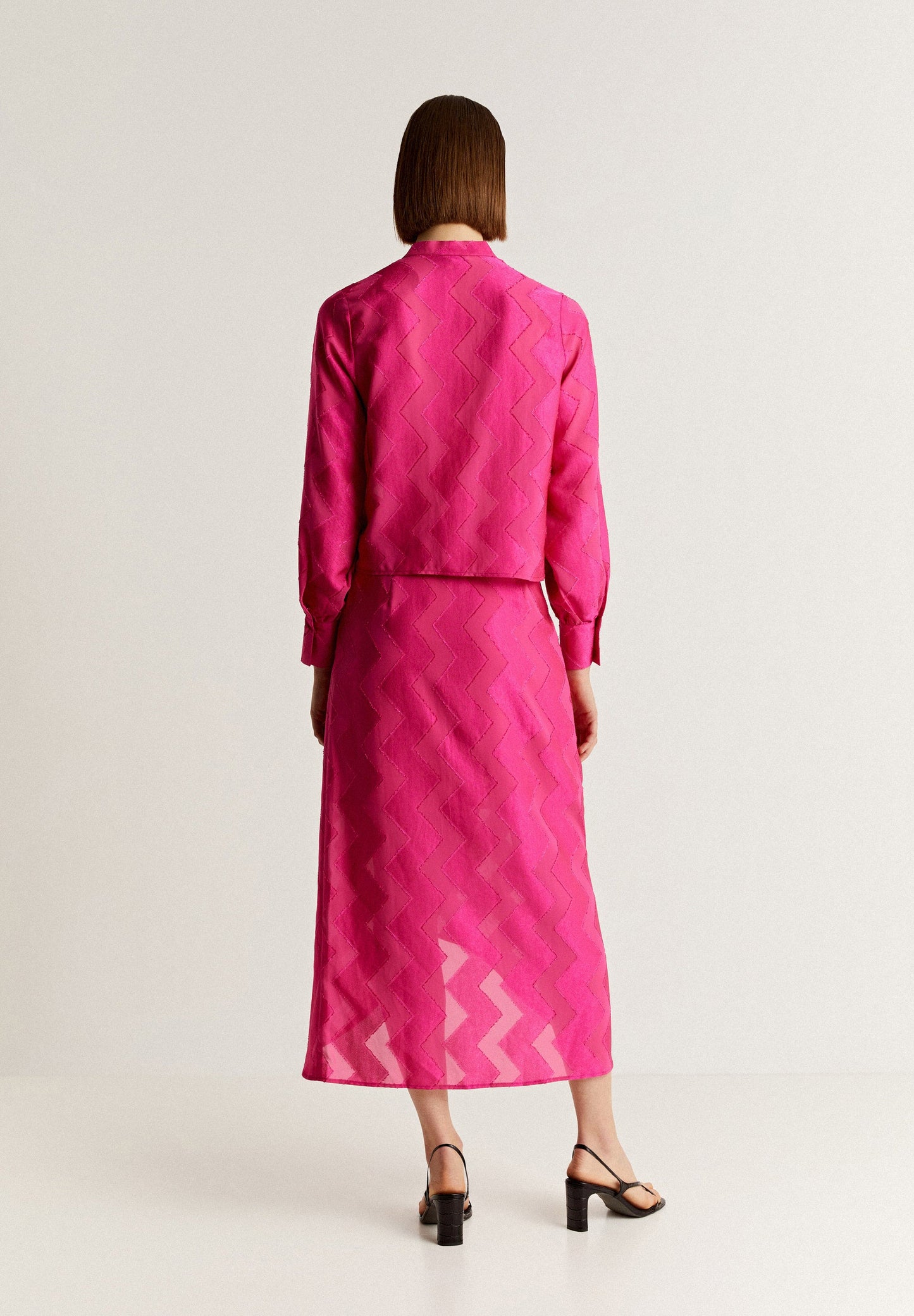 ZIGZAG JACQUARD SKIRT