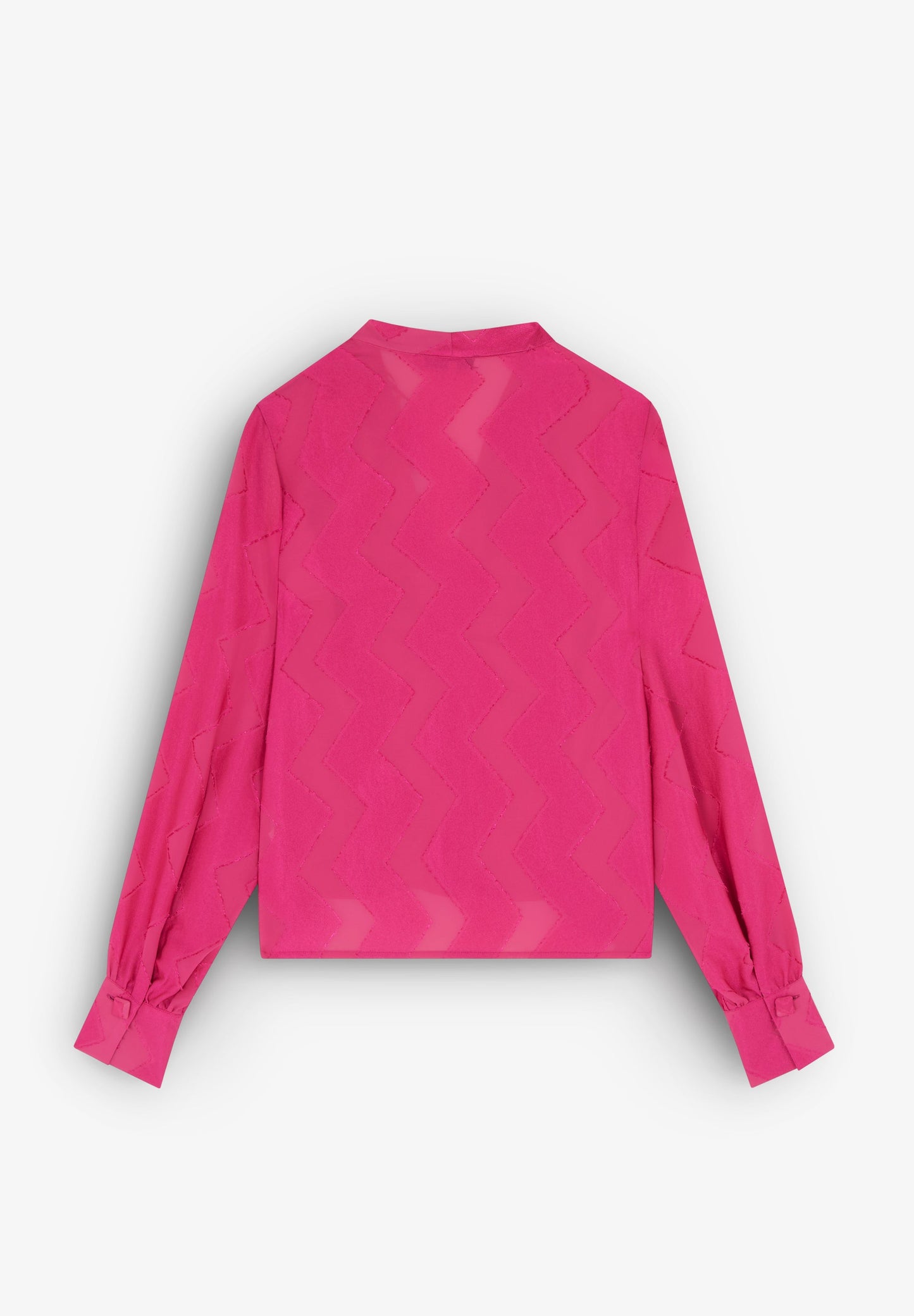 ZIGZAG JACQUARD BLOUSE