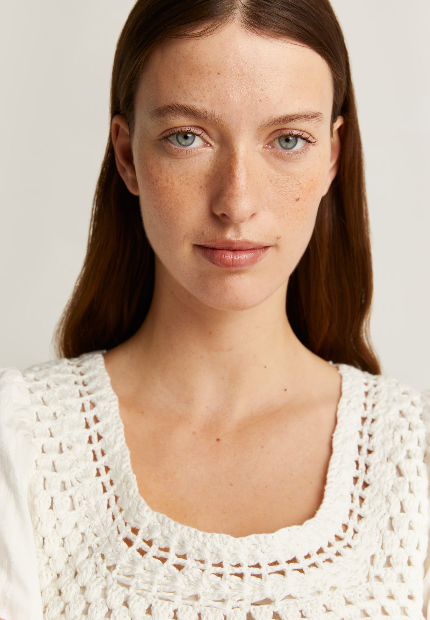 BLOUSE WITH CROCHET DETAILS