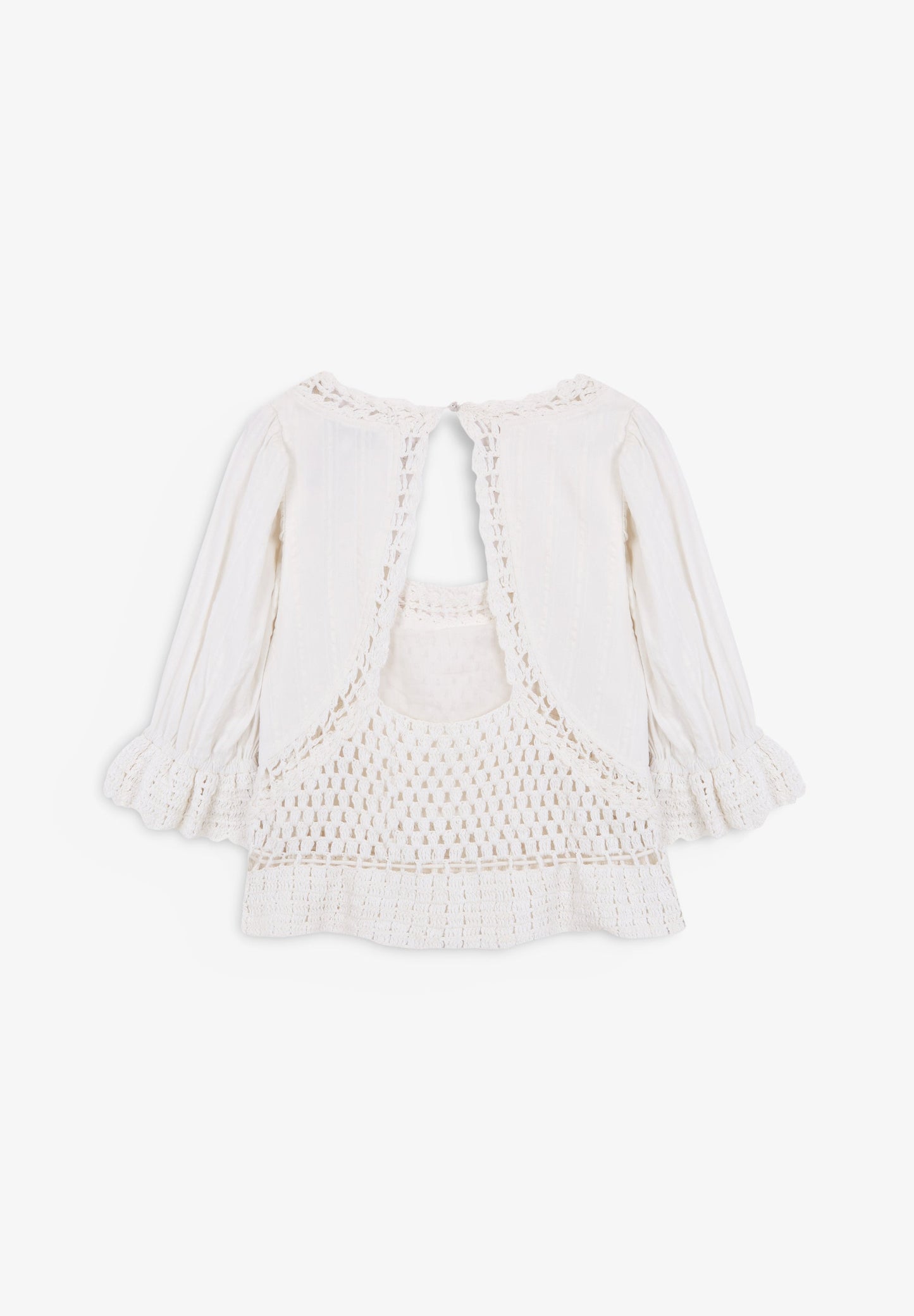 BLOUSE WITH CROCHET DETAILS