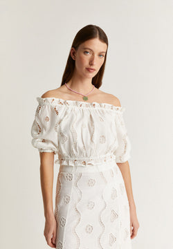 BRODERIE ANGLAISE TOP