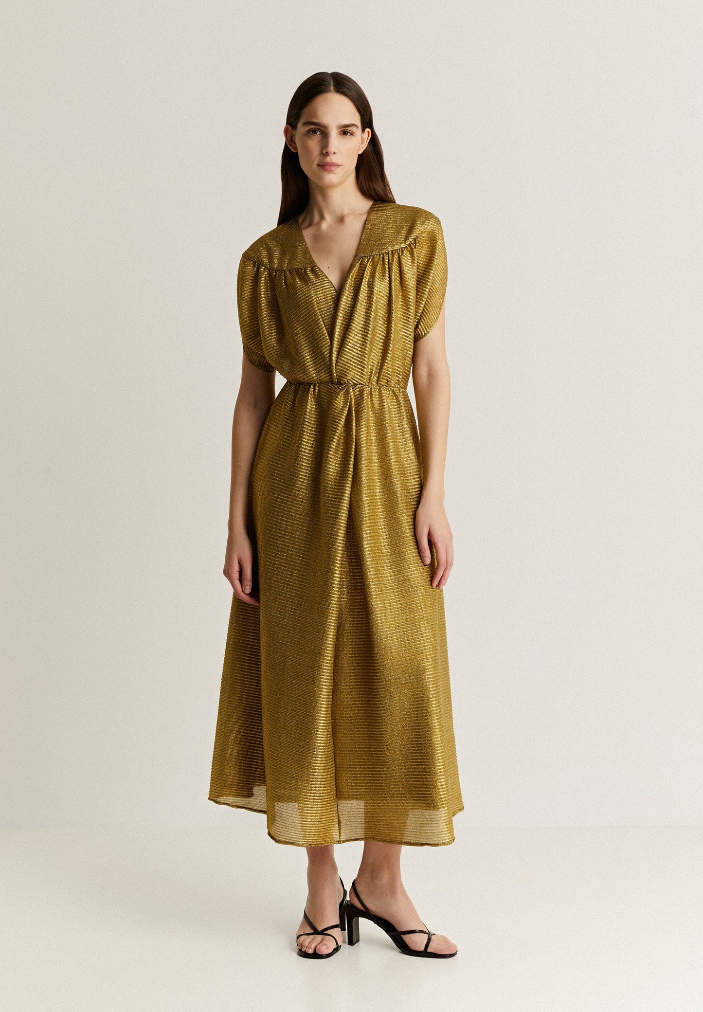 LUREX DRESS WITH KNOT