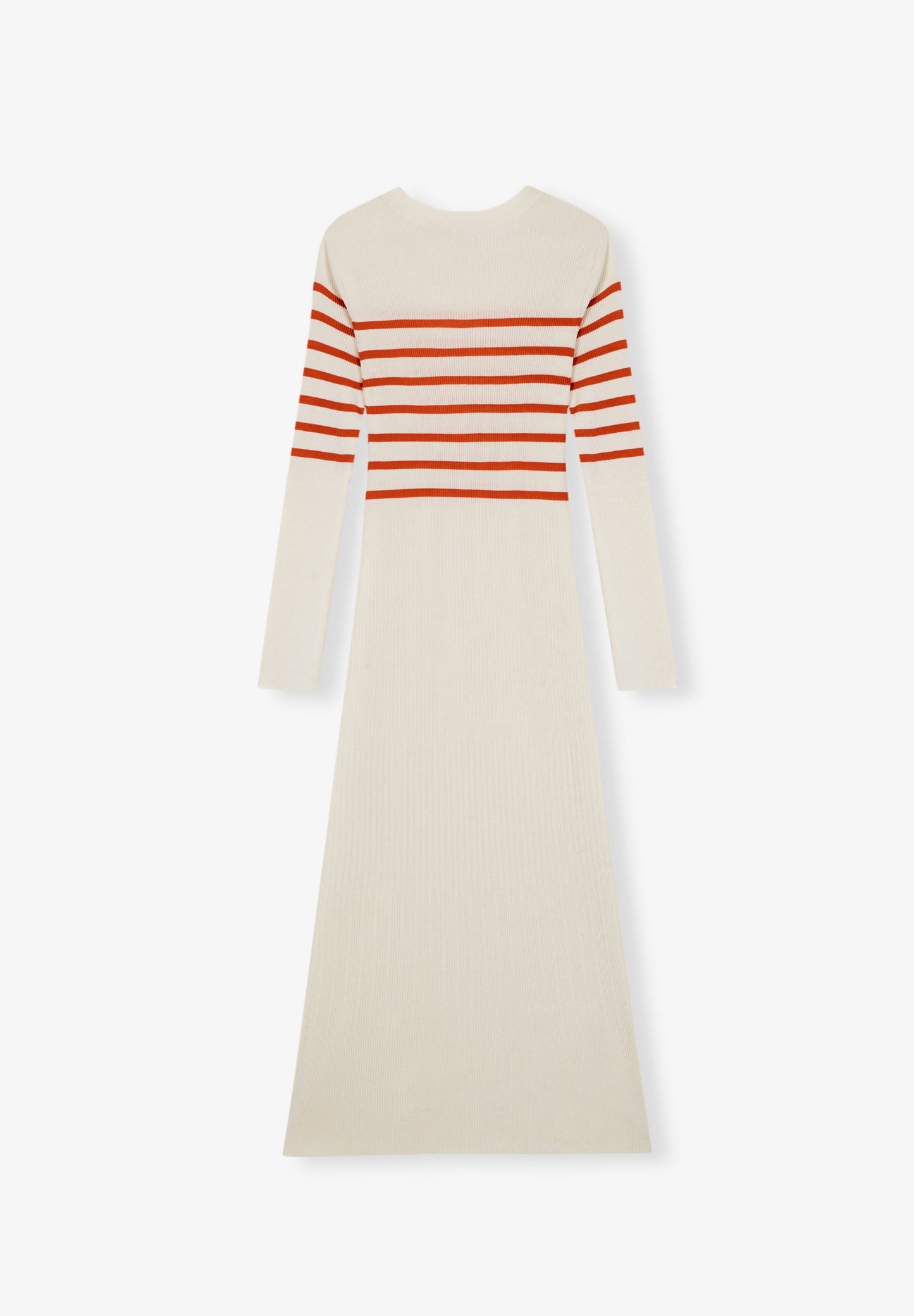 RIBBED KNIT DRESS WITH SLITS