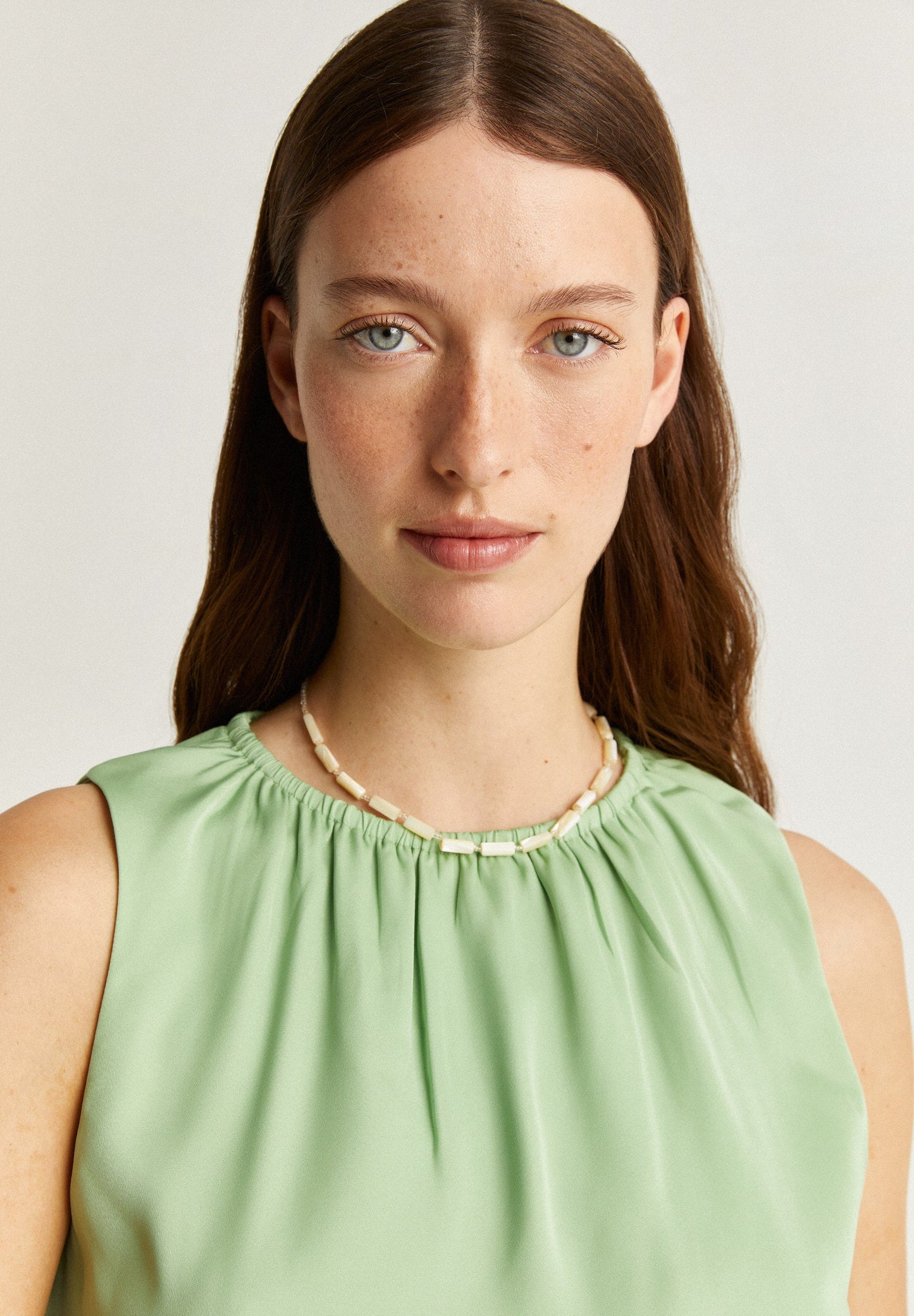 SATIN MIDI DRESS WITH WAIST OPENING