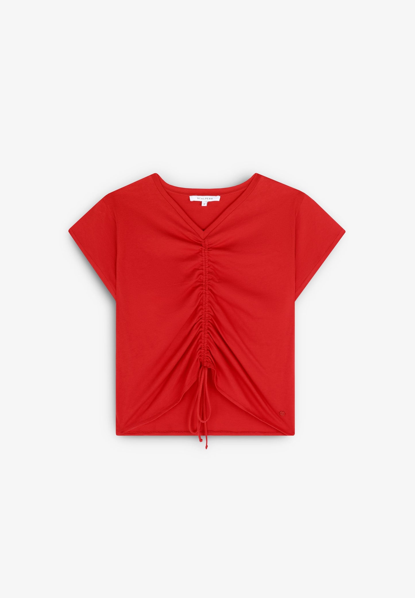 T-SHIRT WITH FRONT GATHERED DETAIL