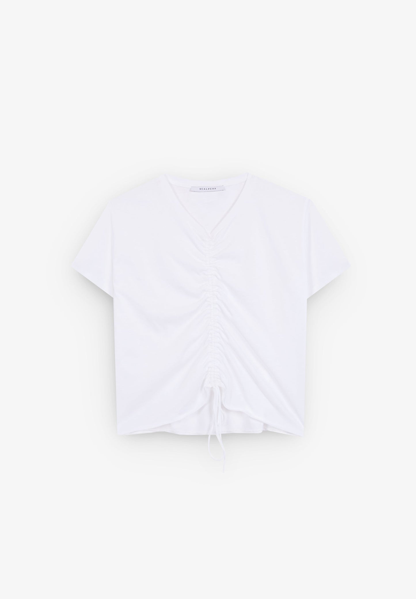 T-SHIRT WITH FRONT GATHERED DETAIL