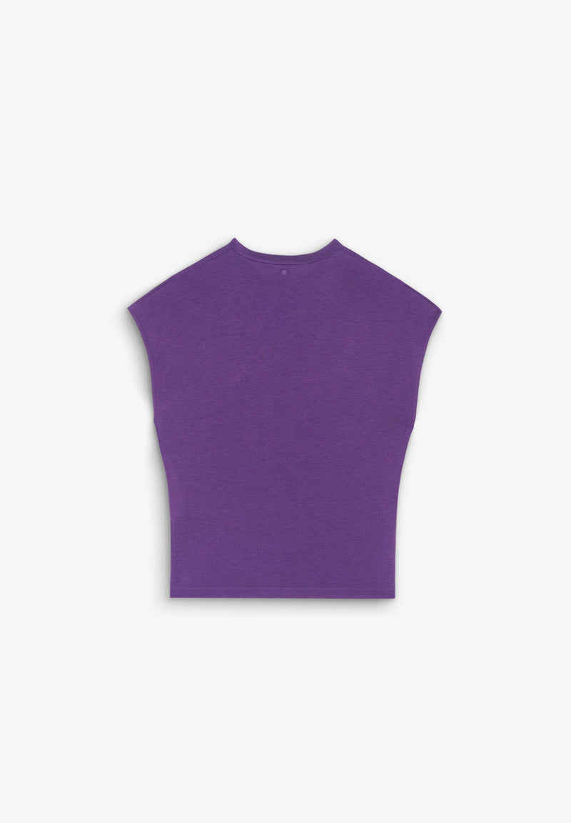 RUCHED FRONT T-SHIRT
