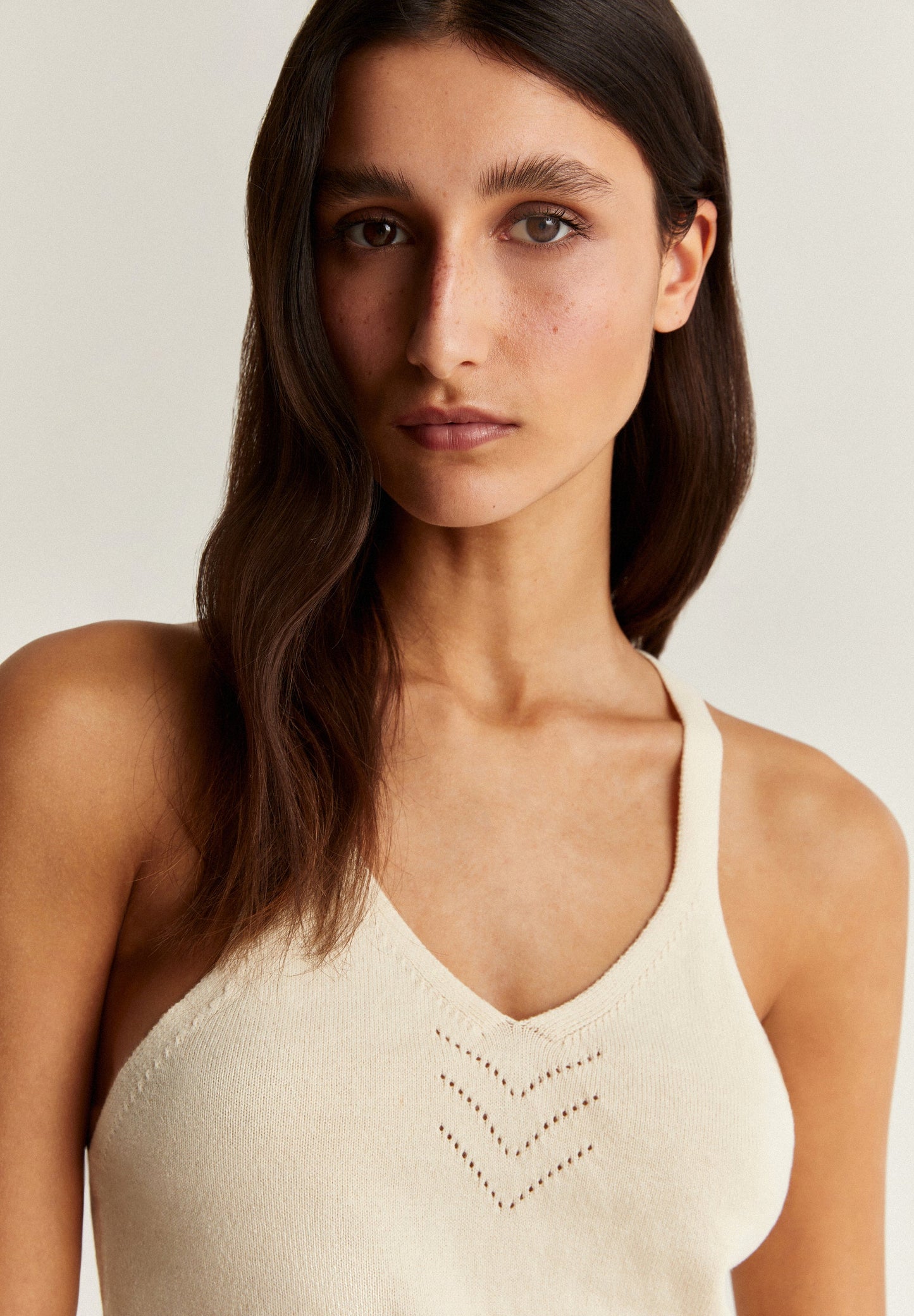 TOP WITH KNIT DETAIL