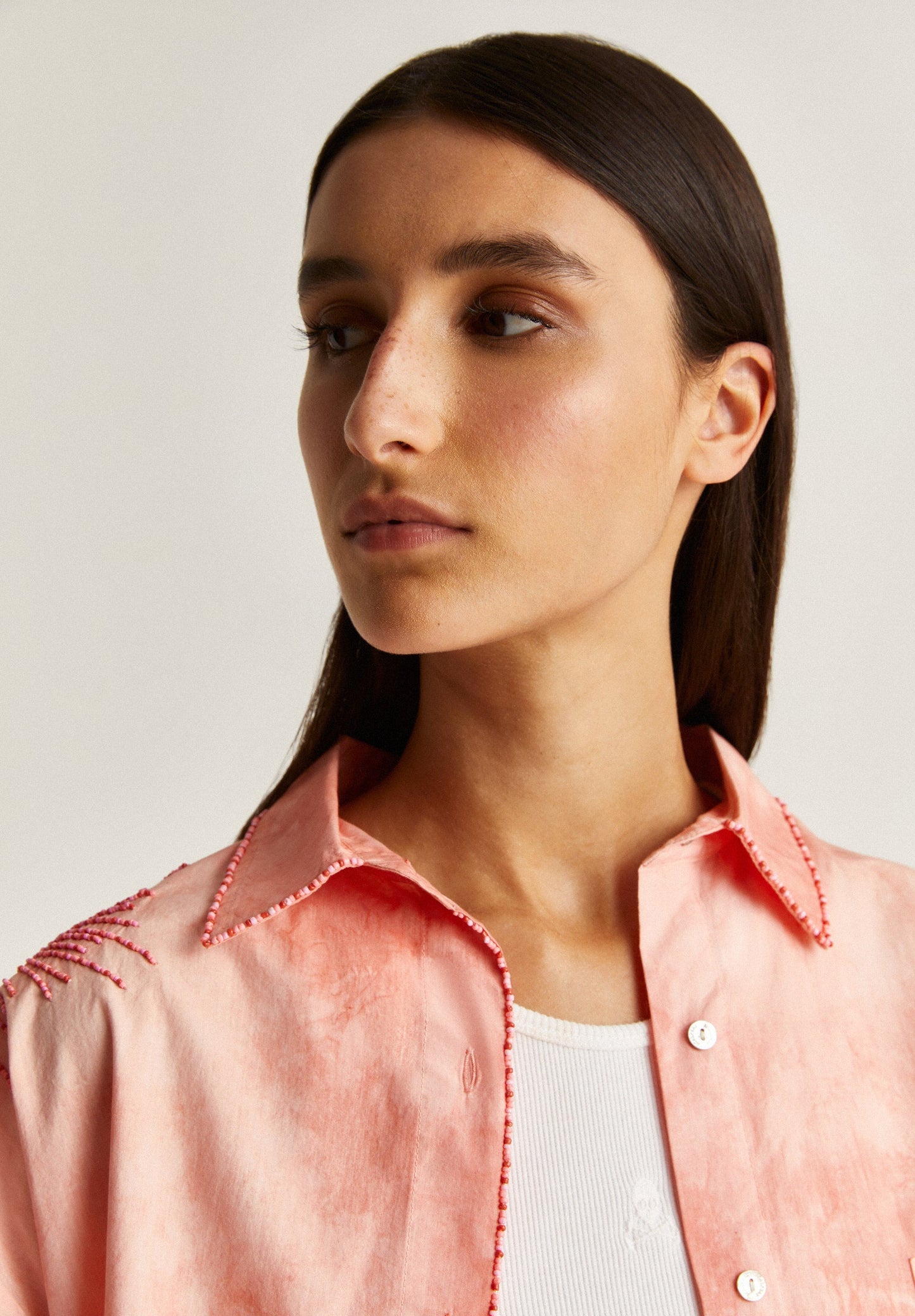 EMBROIDERED TIE-DYE SHIRT