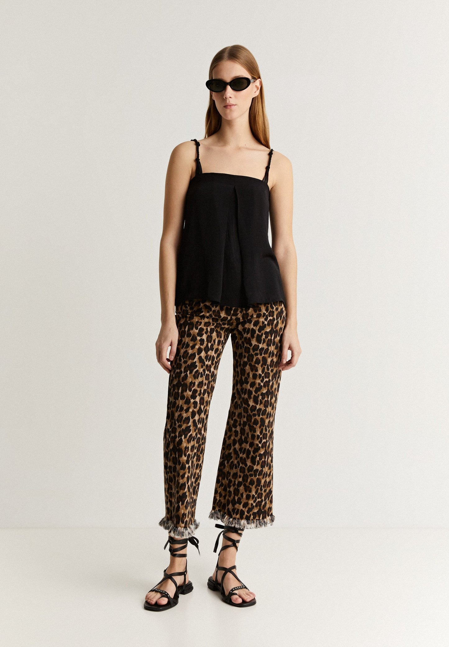 SATIN TOP WITH STRAPS