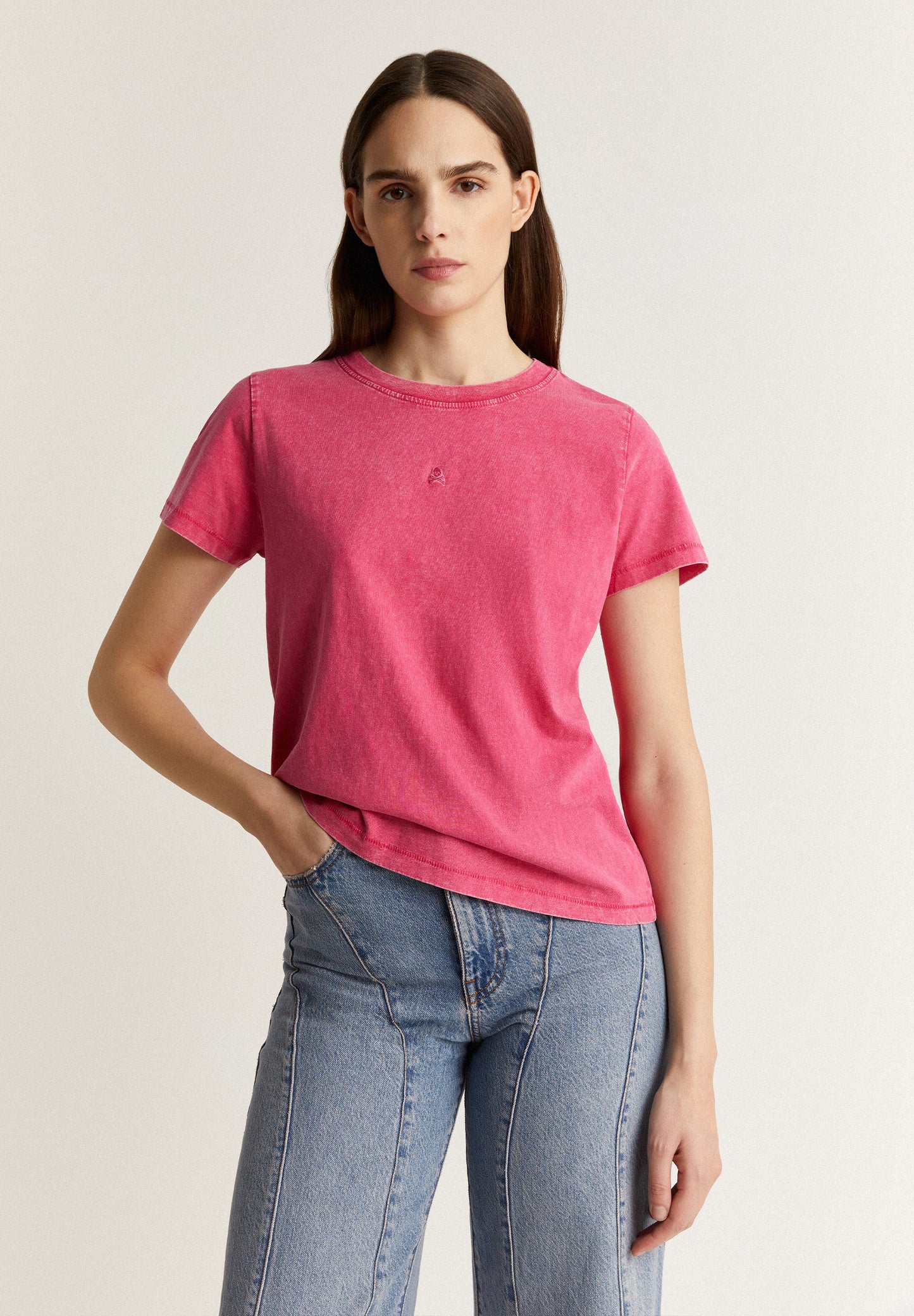 T-SHIRT WITH EMBROIDERED LOGO