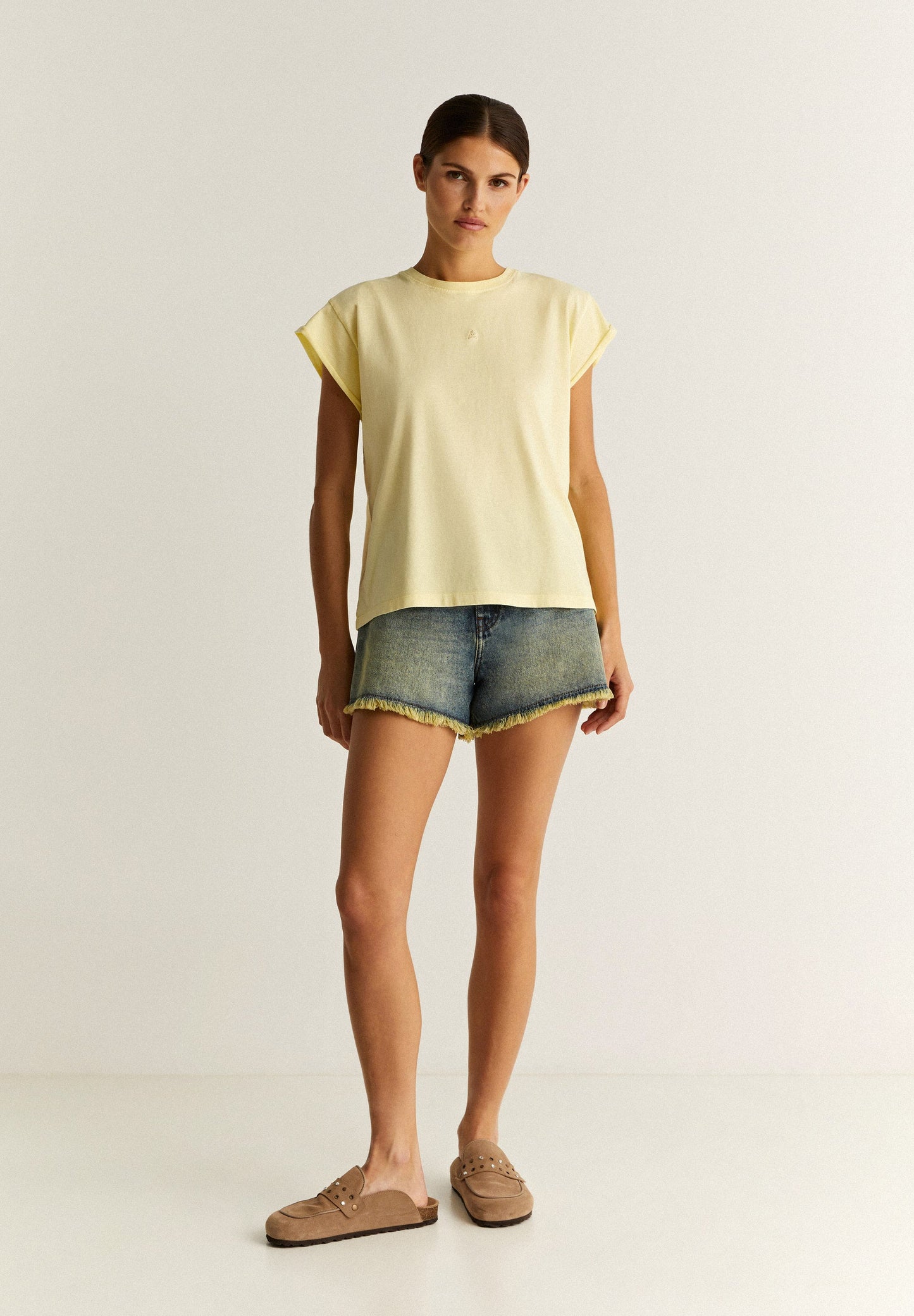 T-SHIRT WITH EMBROIDERED LOGO