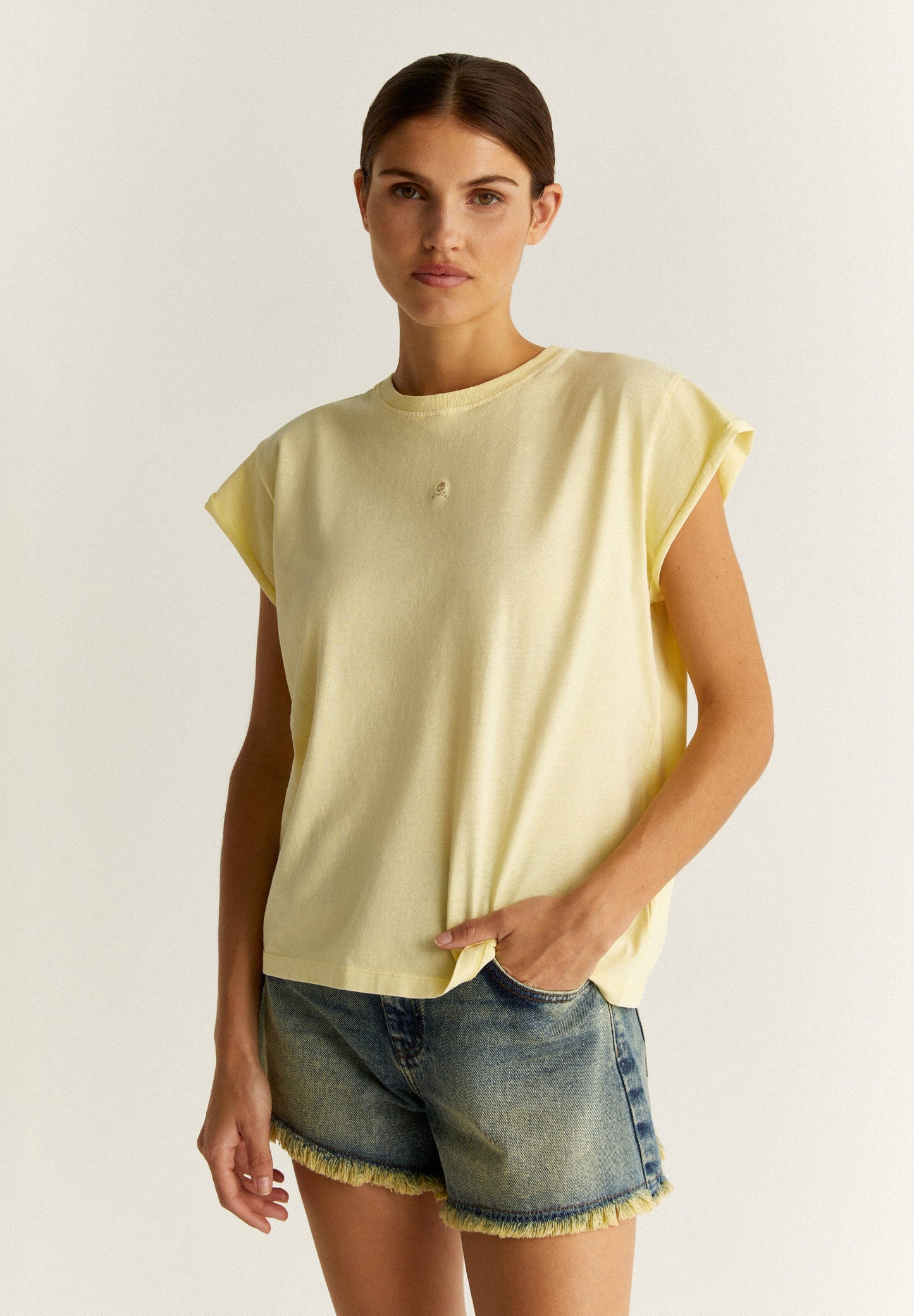 T-SHIRT WITH EMBROIDERED LOGO