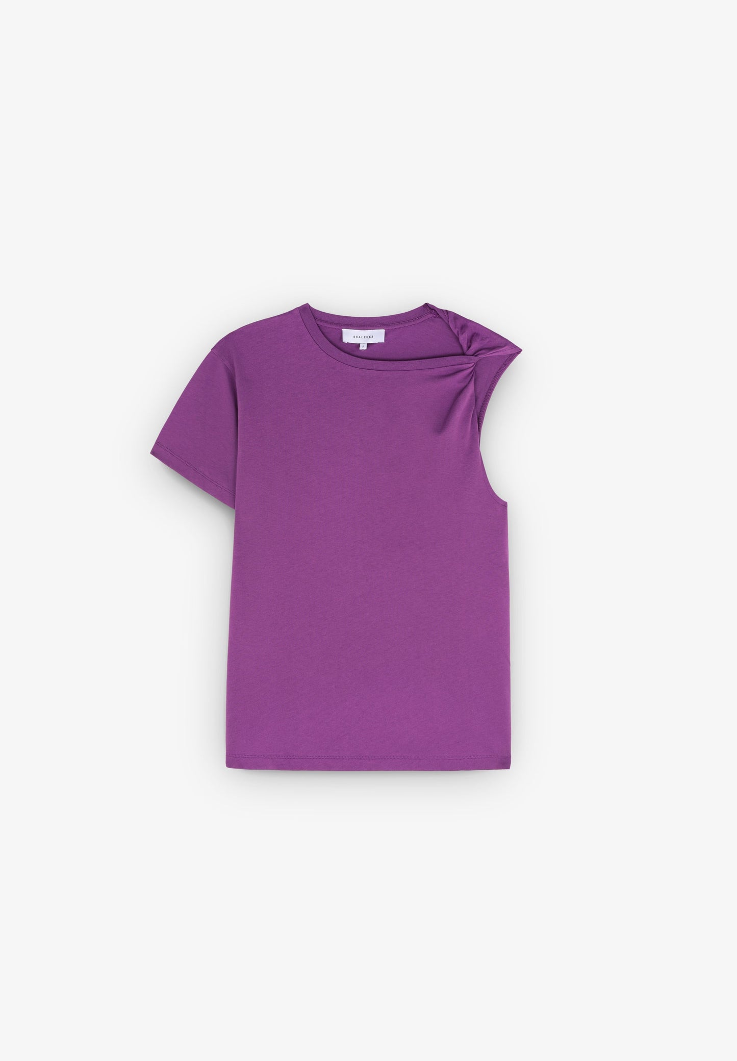 T-SHIRT WITH SHOULDER KNOT DETAIL