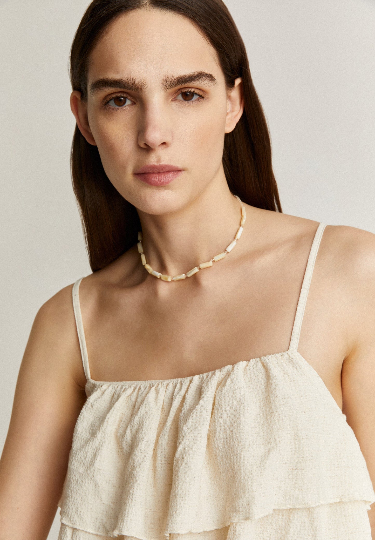 CROP TOP WITH RUFFLES