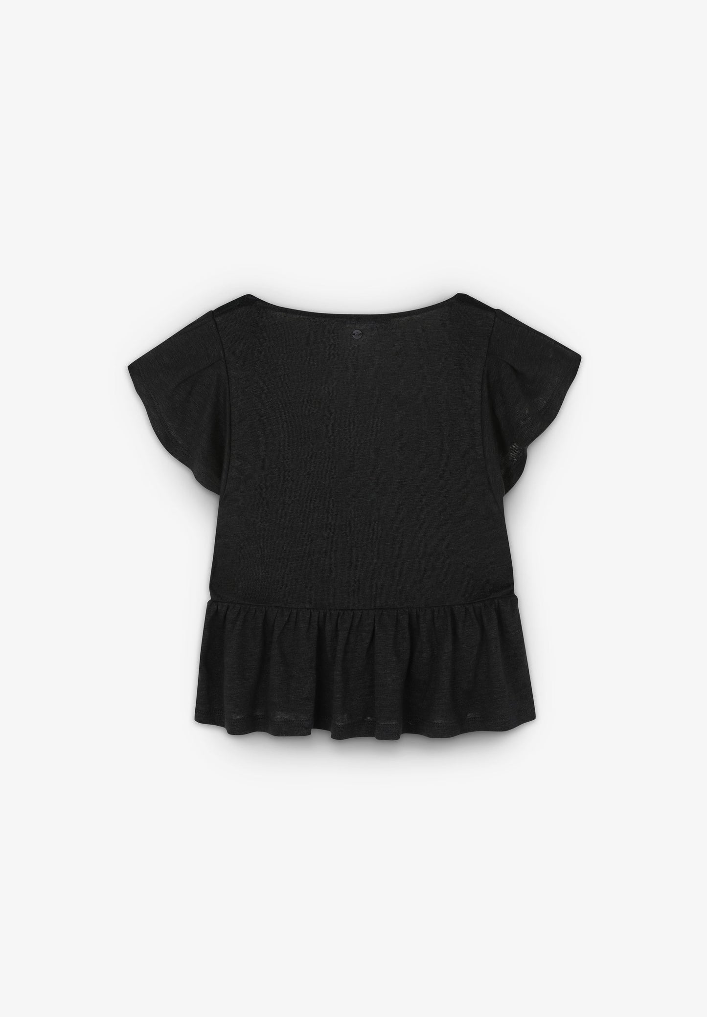 RUSTIC T-SHIRT WITH LACE FRONT