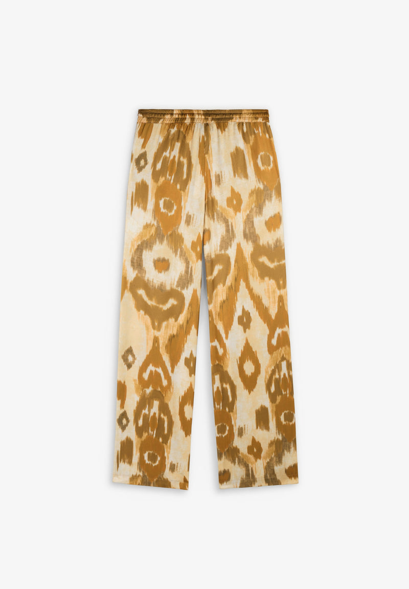 FLOWING ANIMAL PRINT TROUSERS