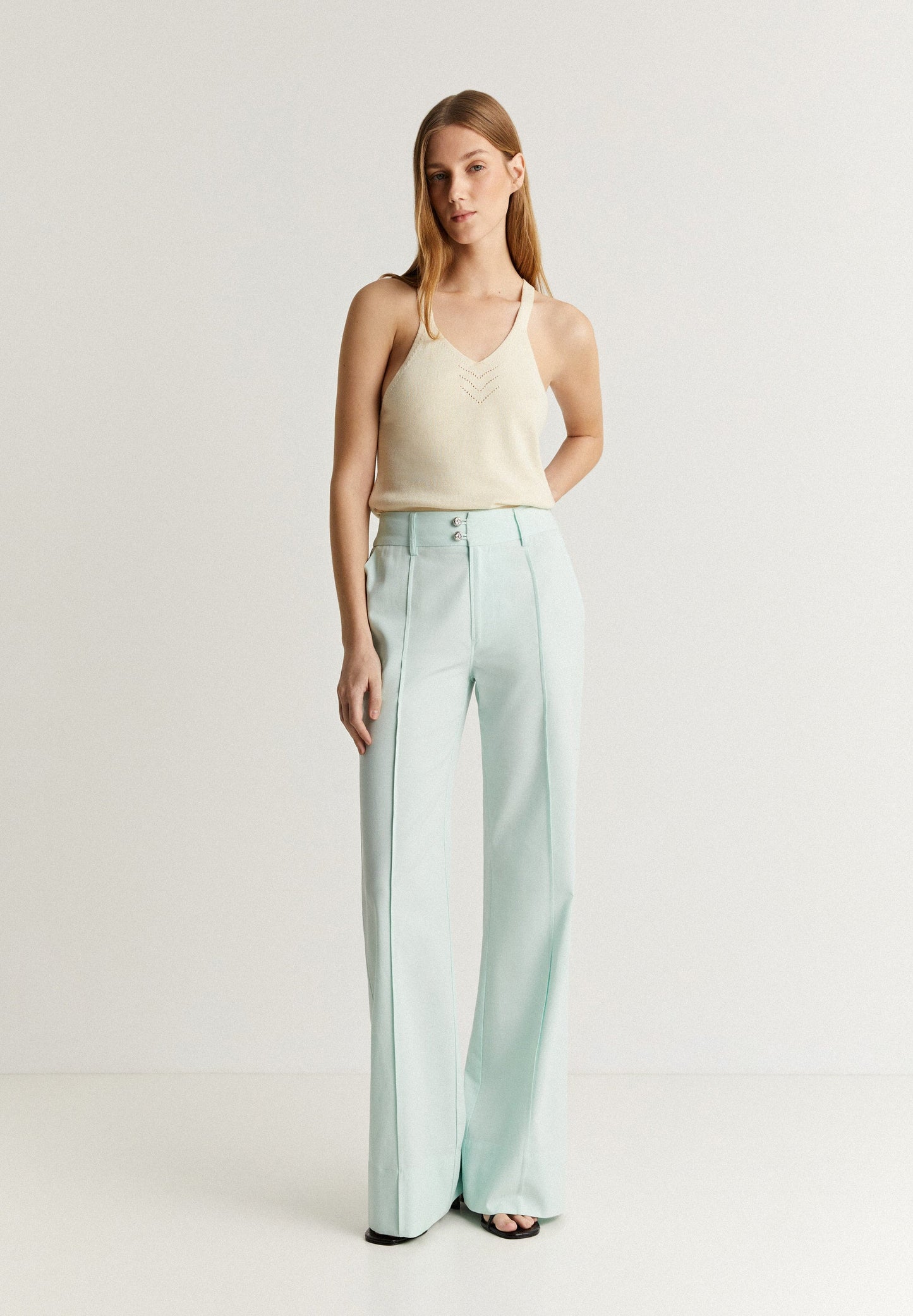 WIDE LEG TROUSERS WITH BUTTONS