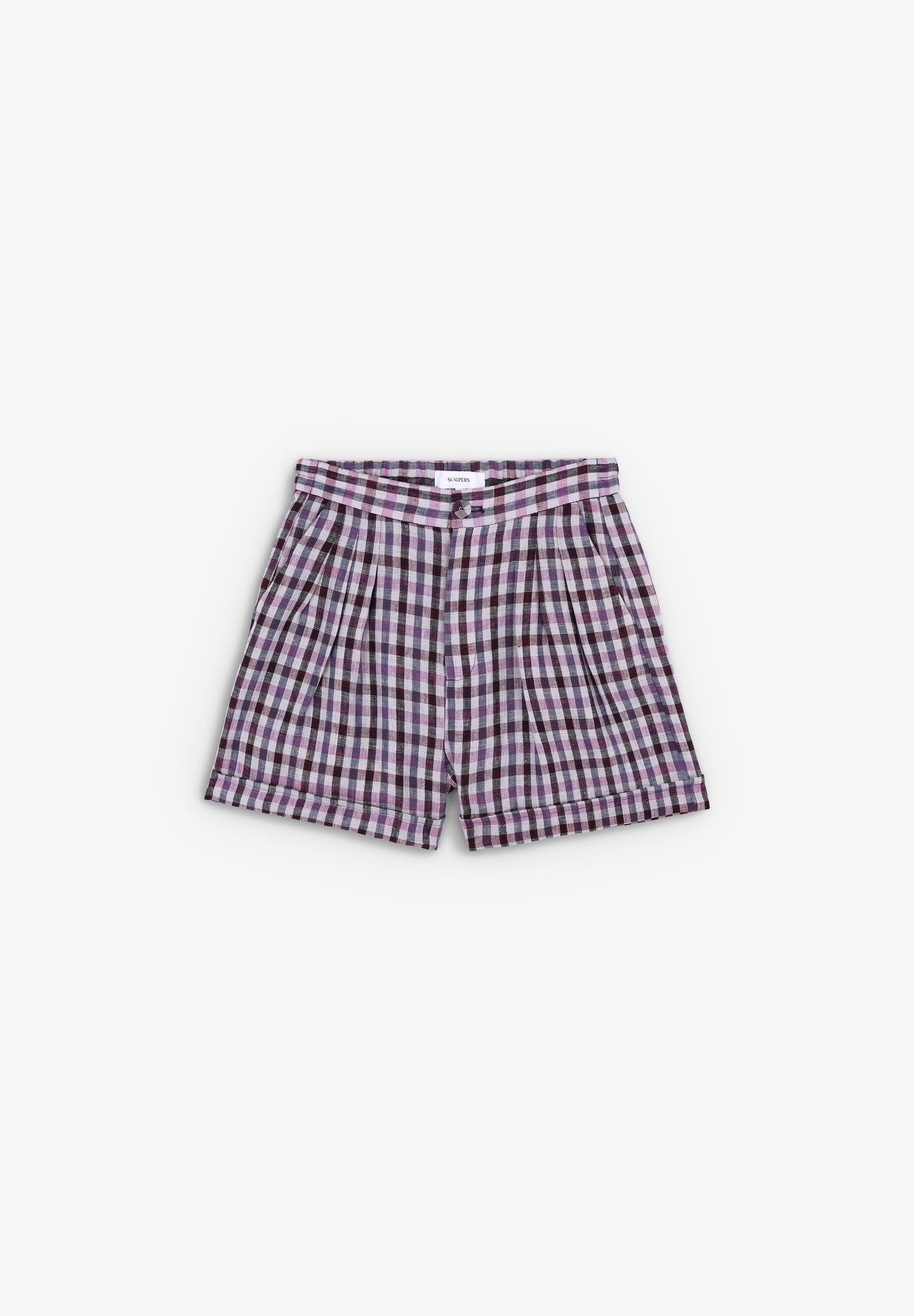 GINGHAM DART BERMUDA SHORTS