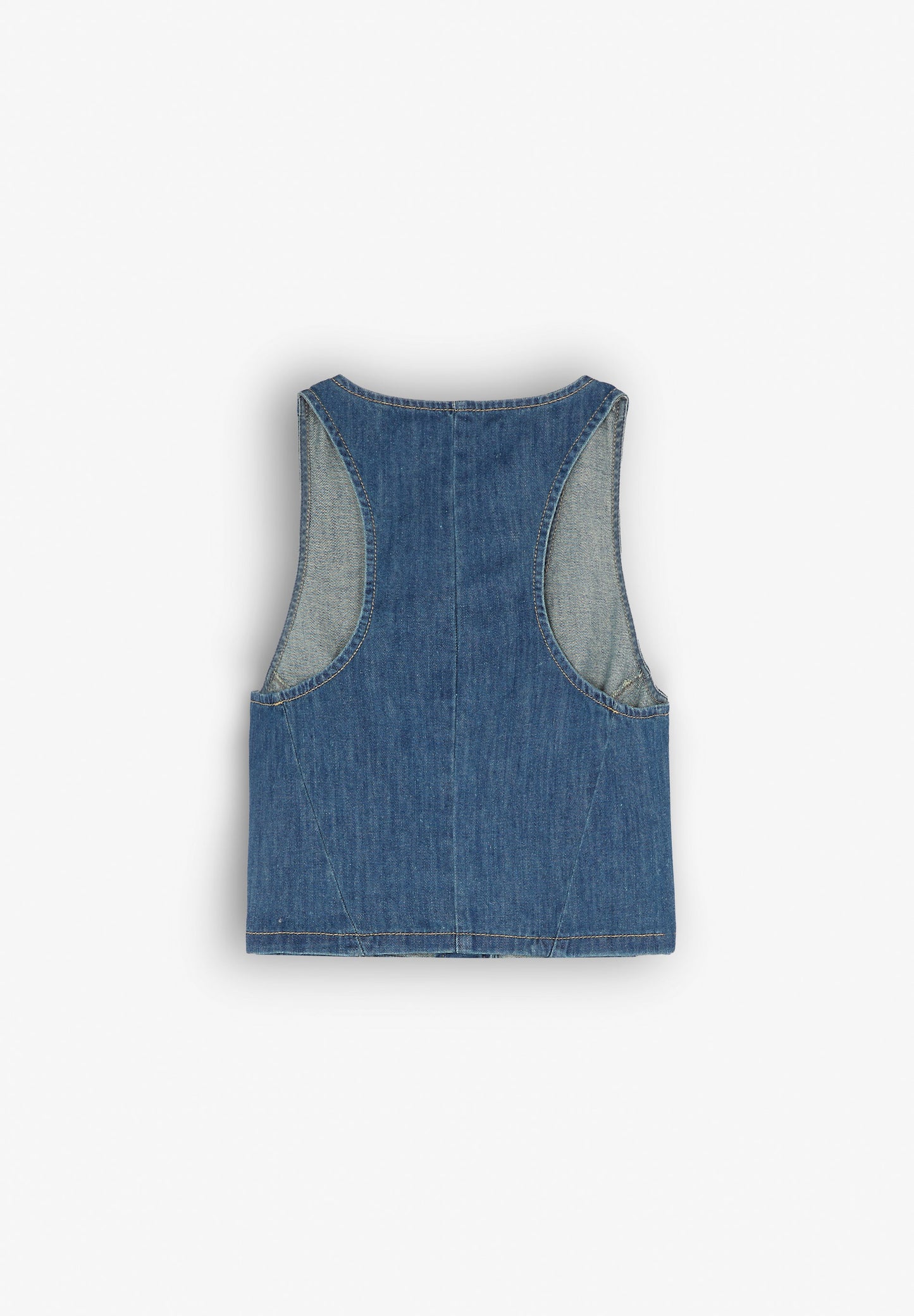 CROPPED DENIM GILET