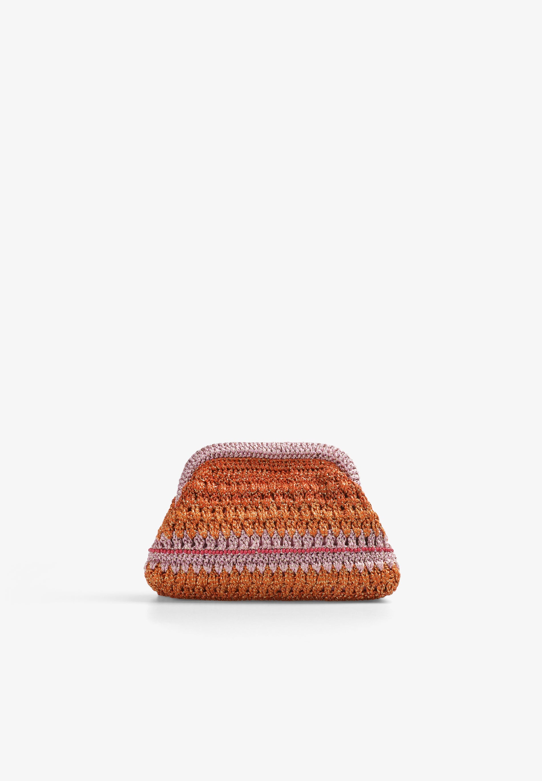 CLUTCH BAG WITH METALLIC DETAIL