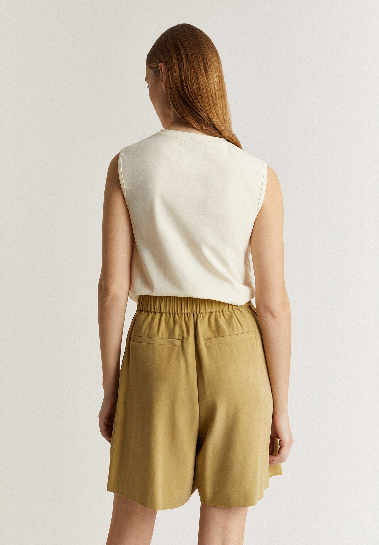 KNOTTED T-SHIRT WITH CREASED EFFECT