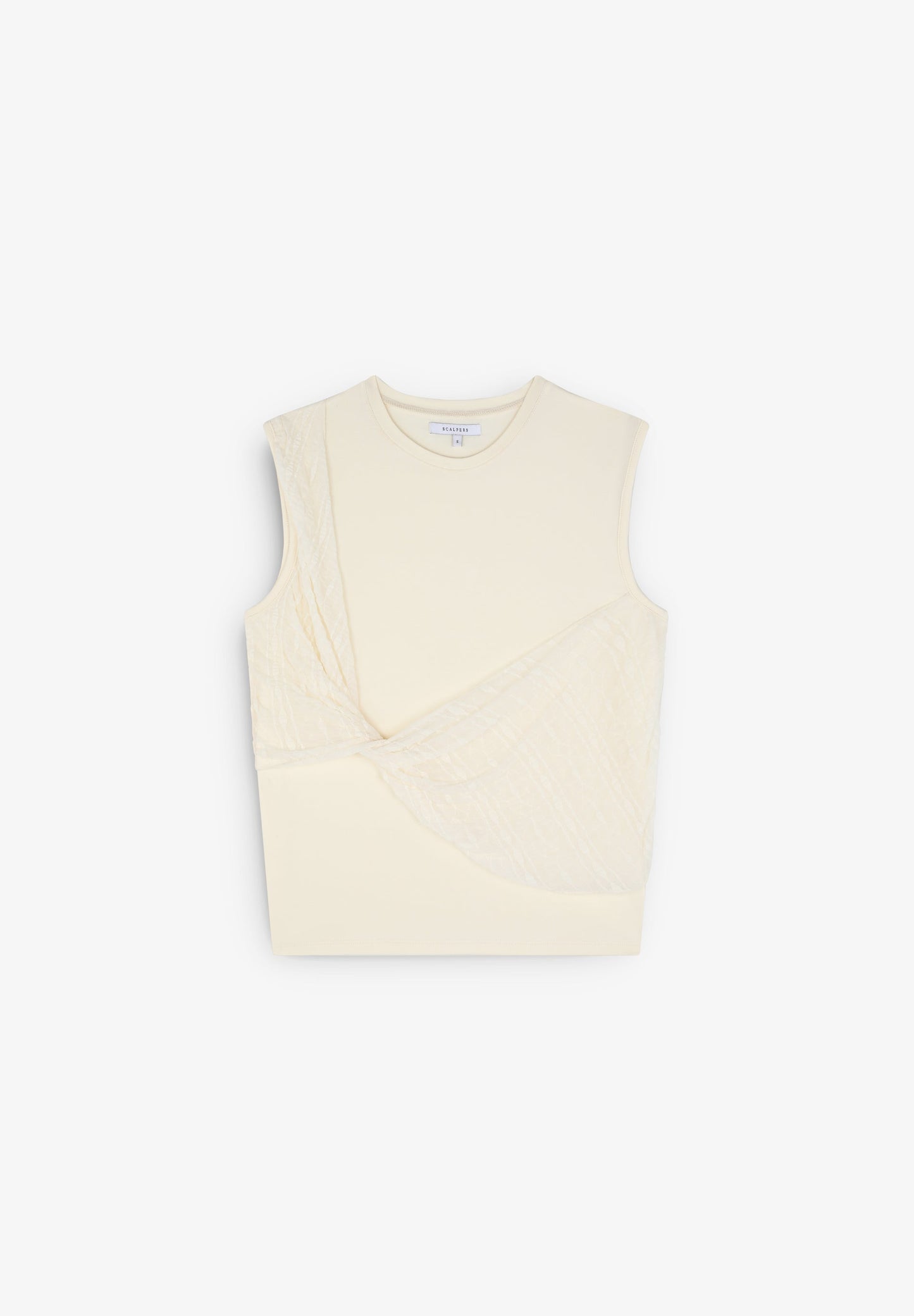 KNOTTED T-SHIRT WITH CREASED EFFECT