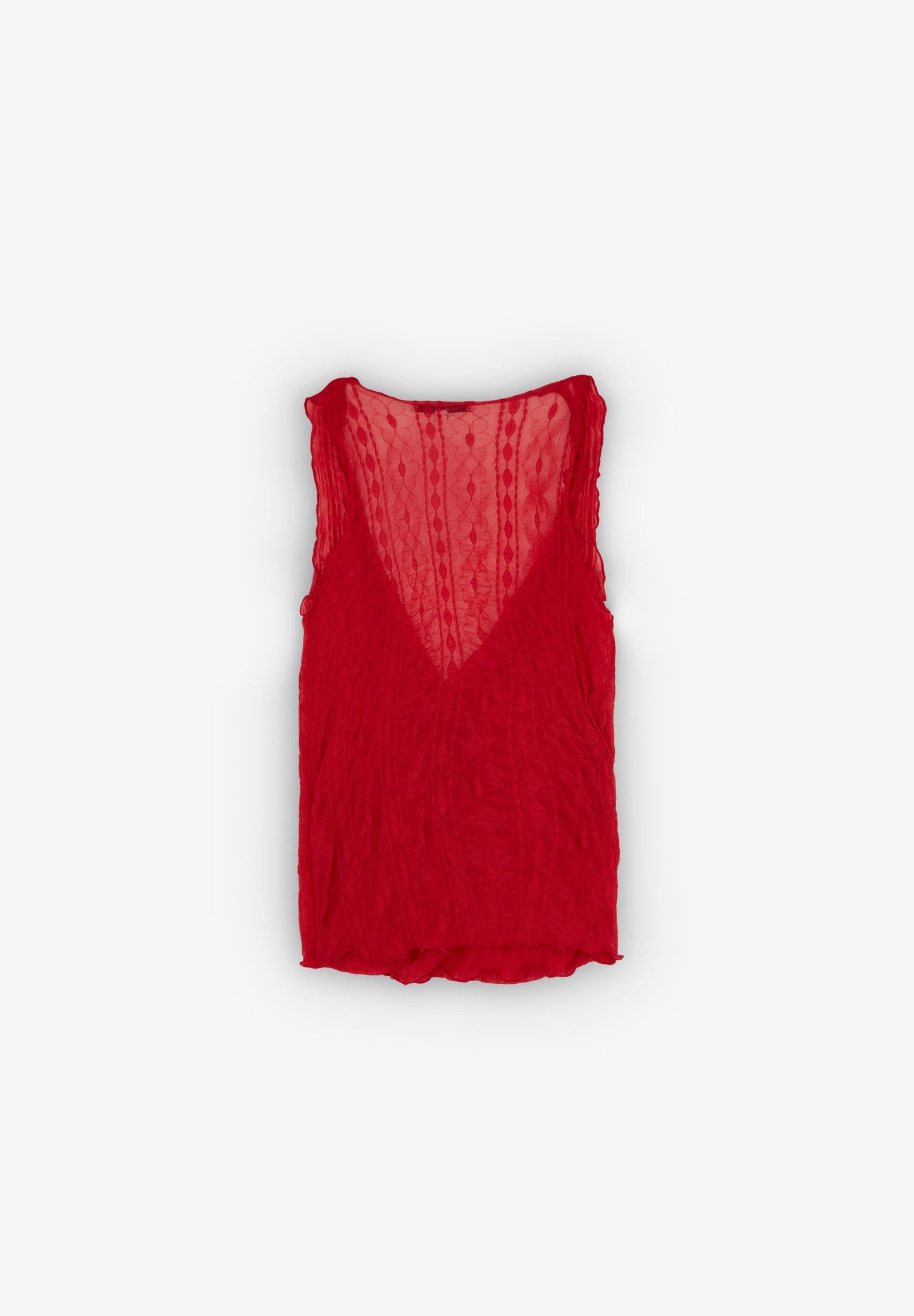 TEXTURED CROSSOVER TOP