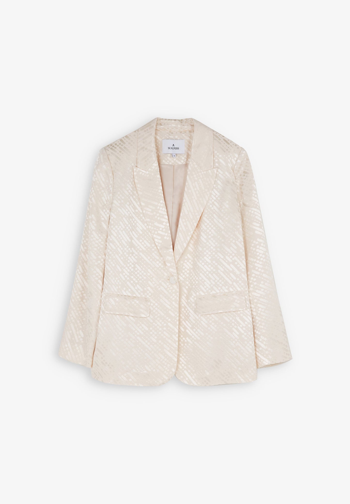 JACQUARD BLAZER WITH METALLIC DETAILS