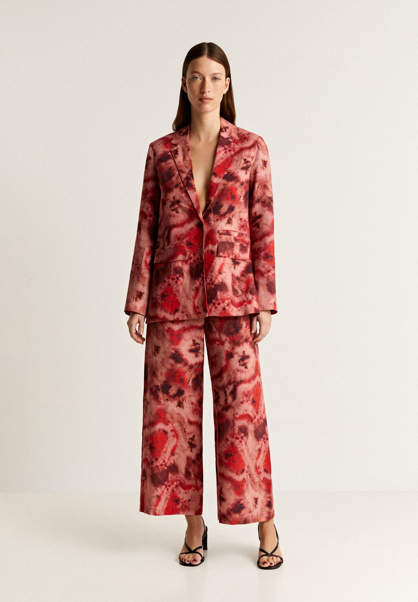 LINEN TIE-DYE BLAZER