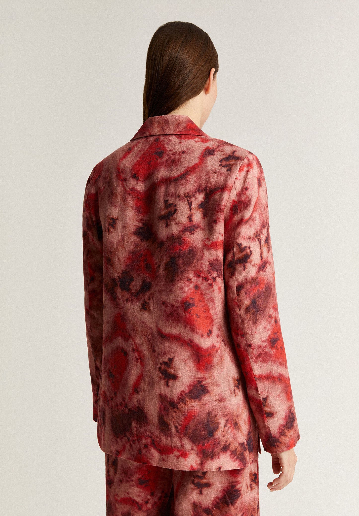 LINEN TIE-DYE BLAZER