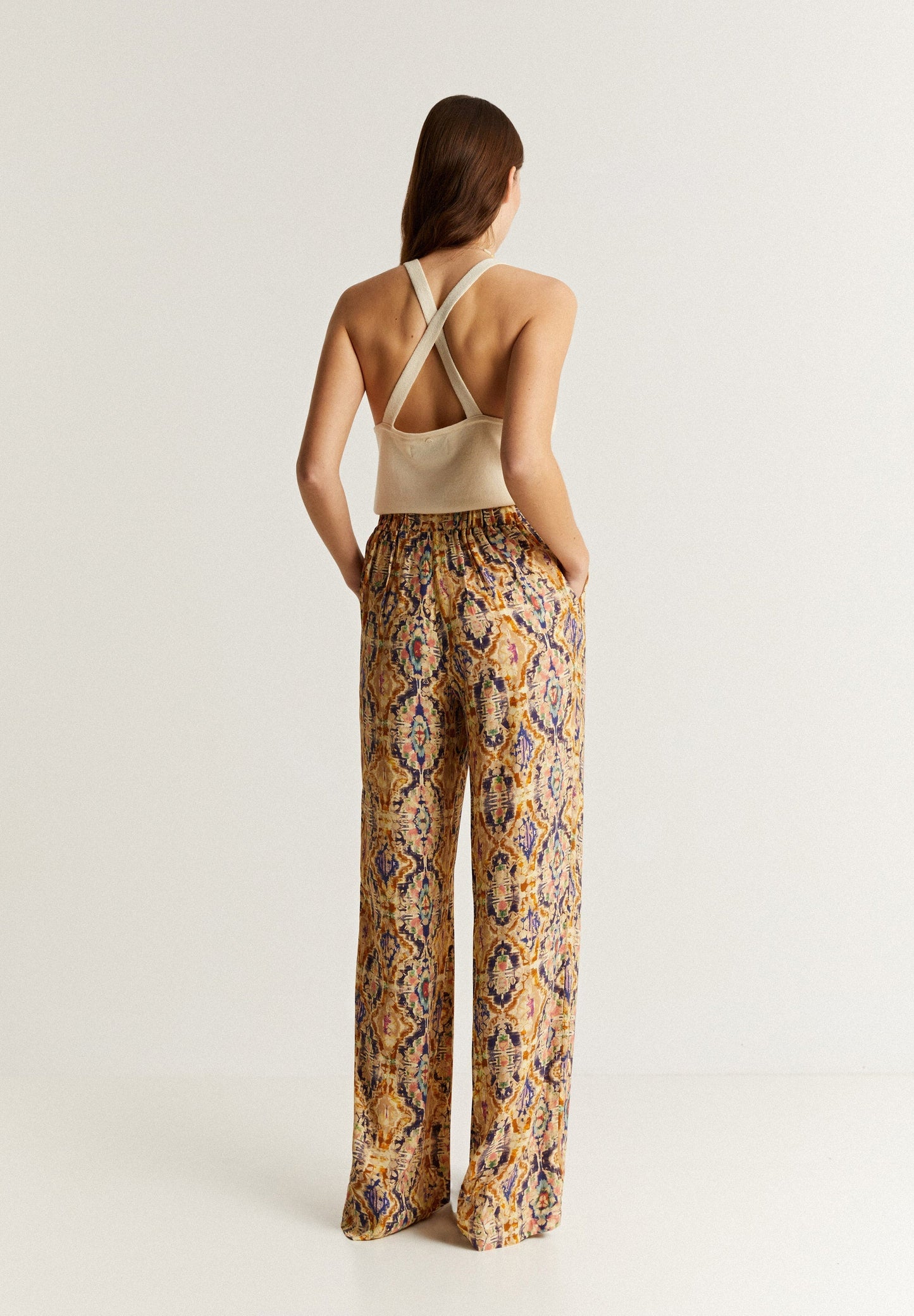 WIDE LEG FLOWING TROUSERS