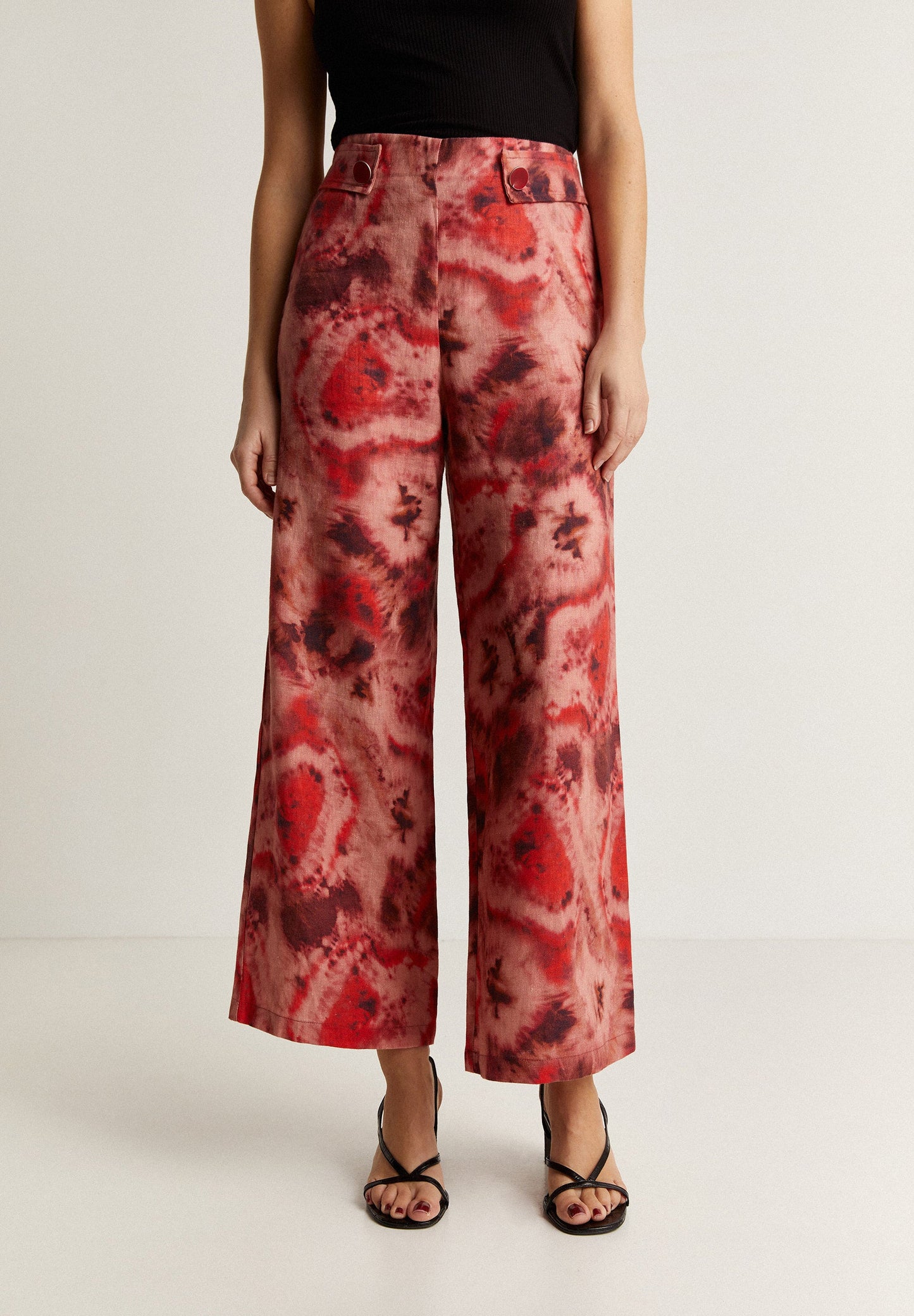TIE-DYE LINEN CULOTTES