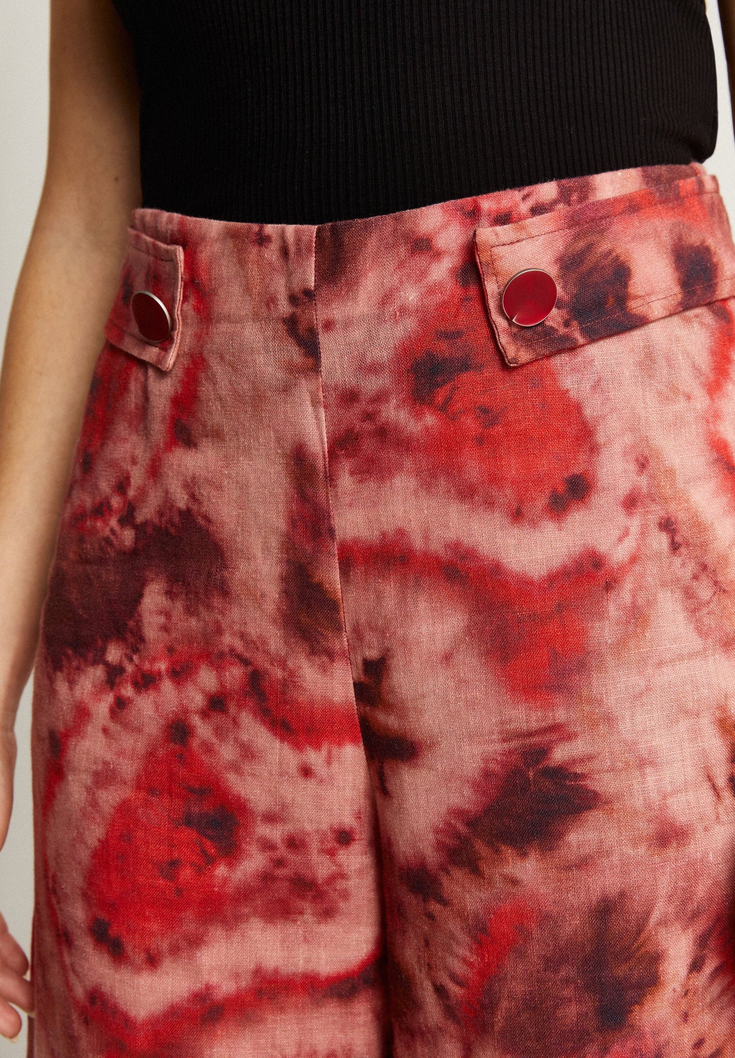 TIE-DYE LINEN CULOTTES