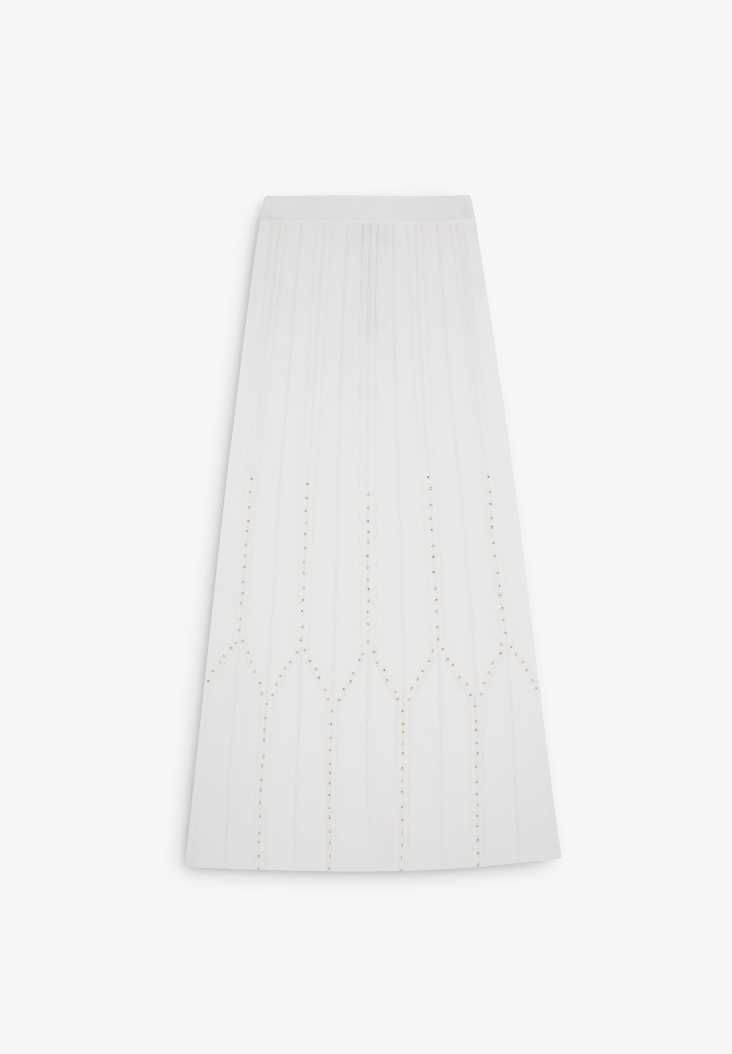 KNIT MIDI SKIRT WITH STUDS
