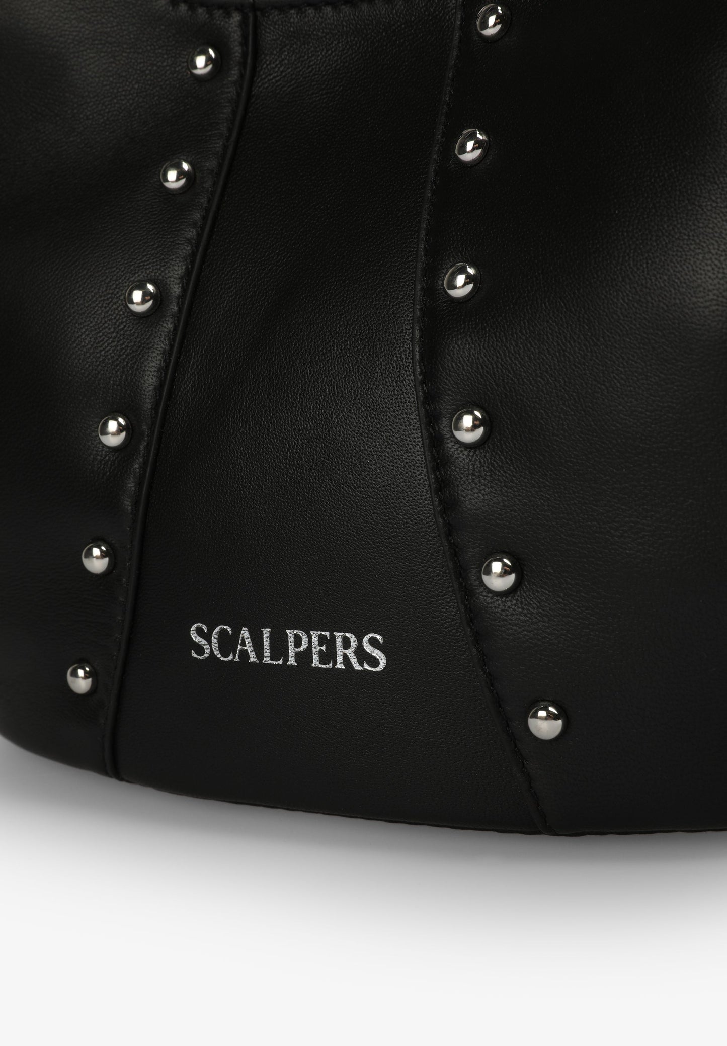 LEATHER SHOULDER BAG WITH STUDS