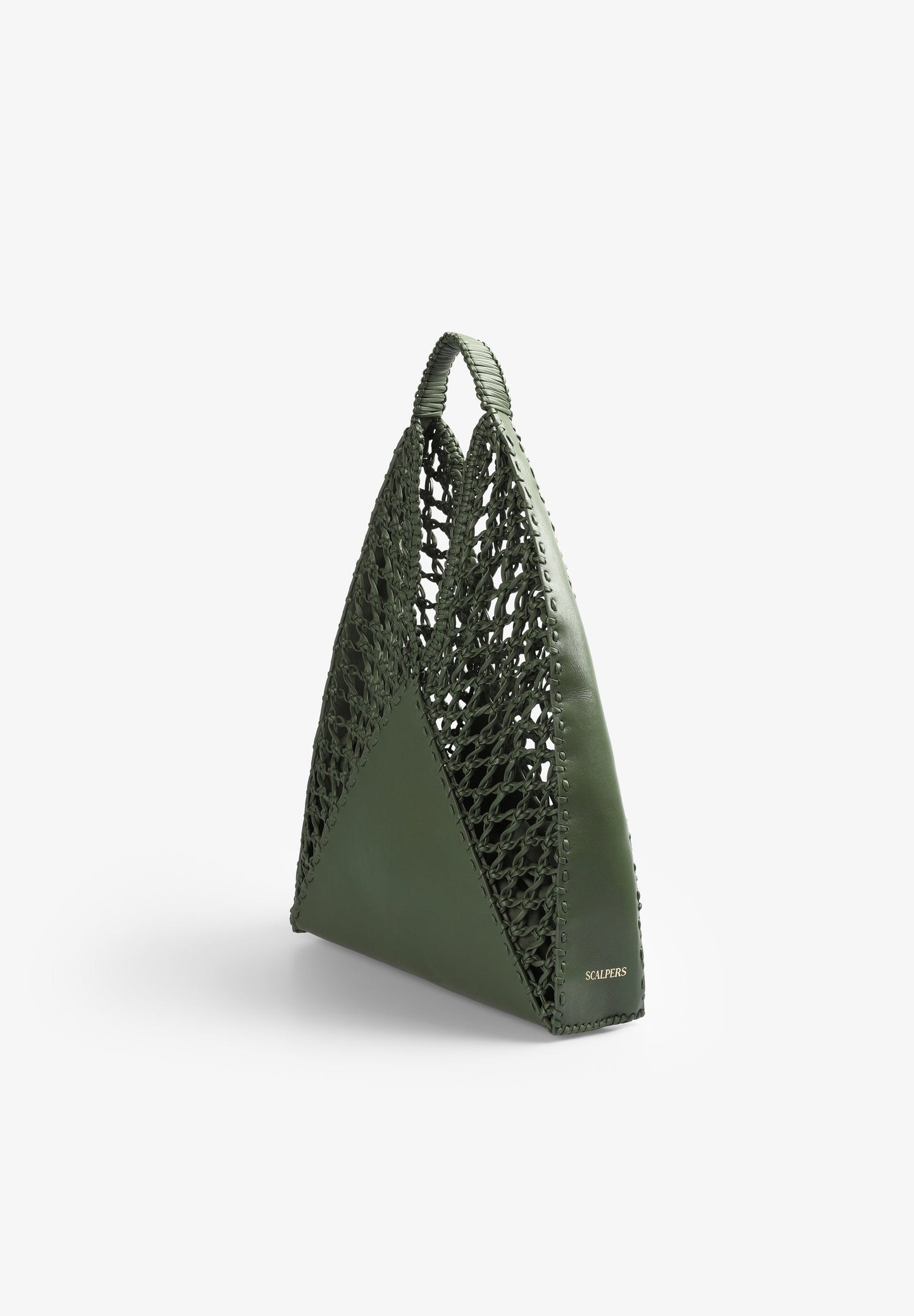 TOTE BAG WITH LEATHER BRAID