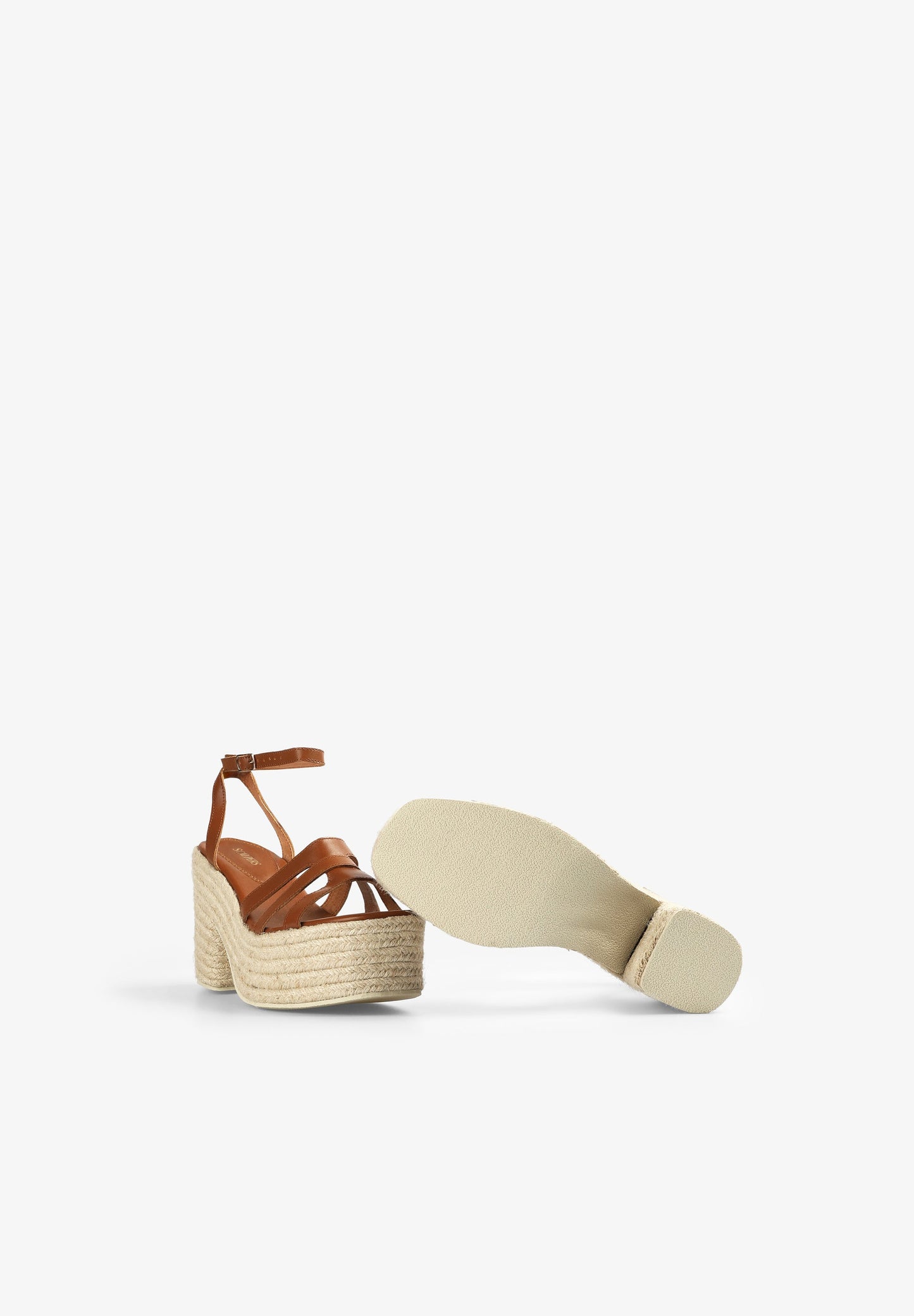 JUTE HEELED SANDALS