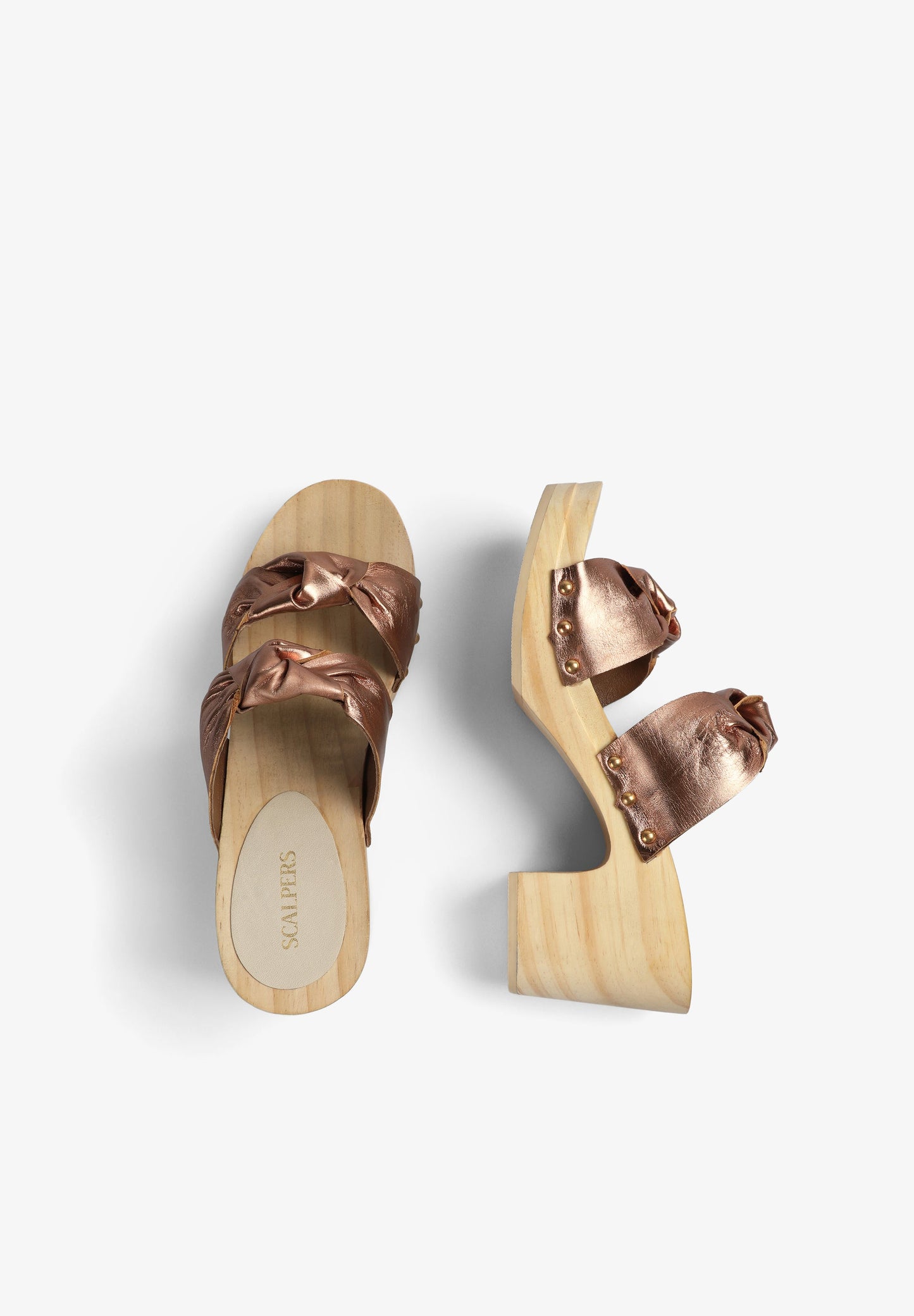 HIGH-HEEL SANDALS WITH KNOTS