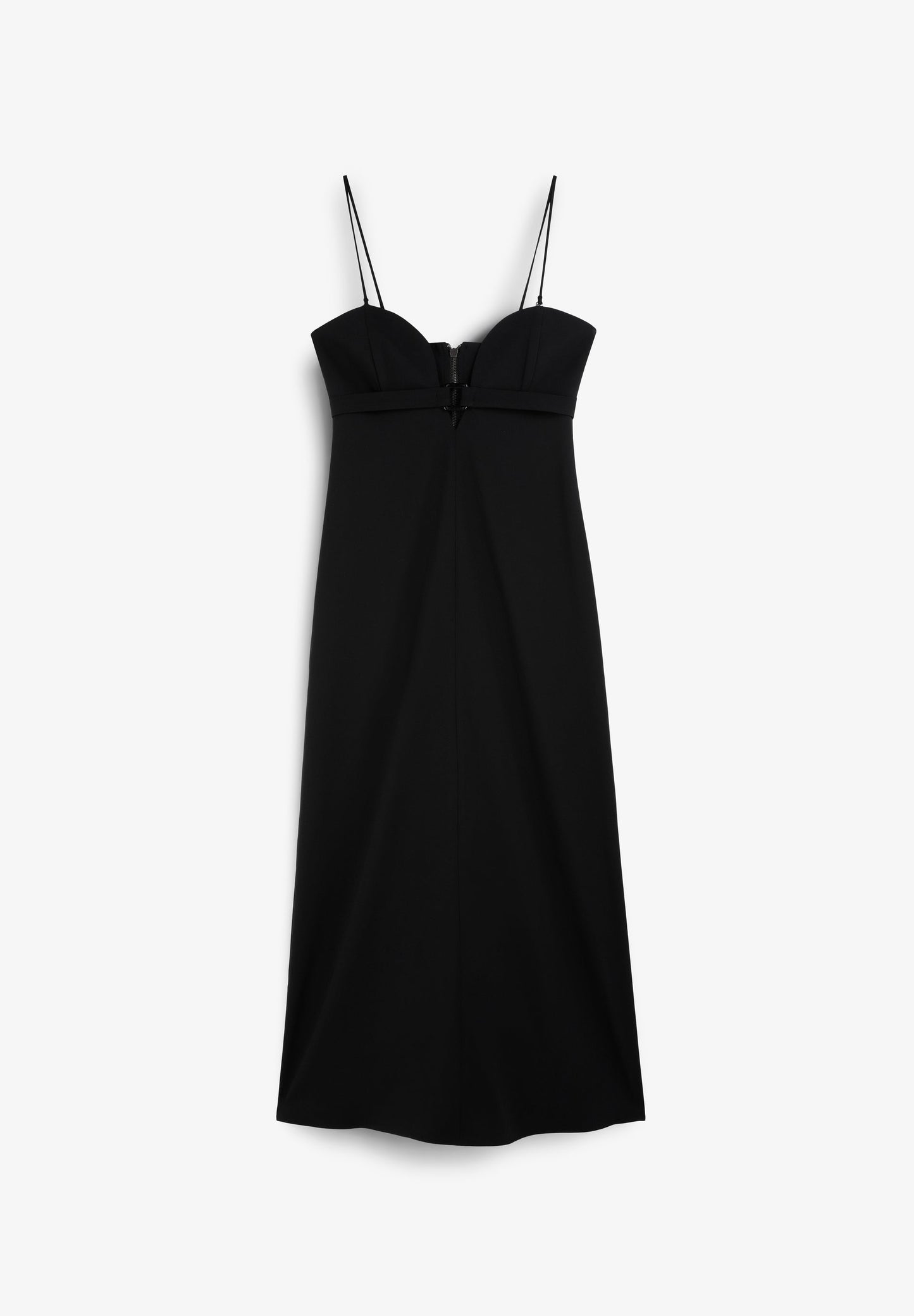 SLIP DRESS WITH BACK ZIP DETAIL