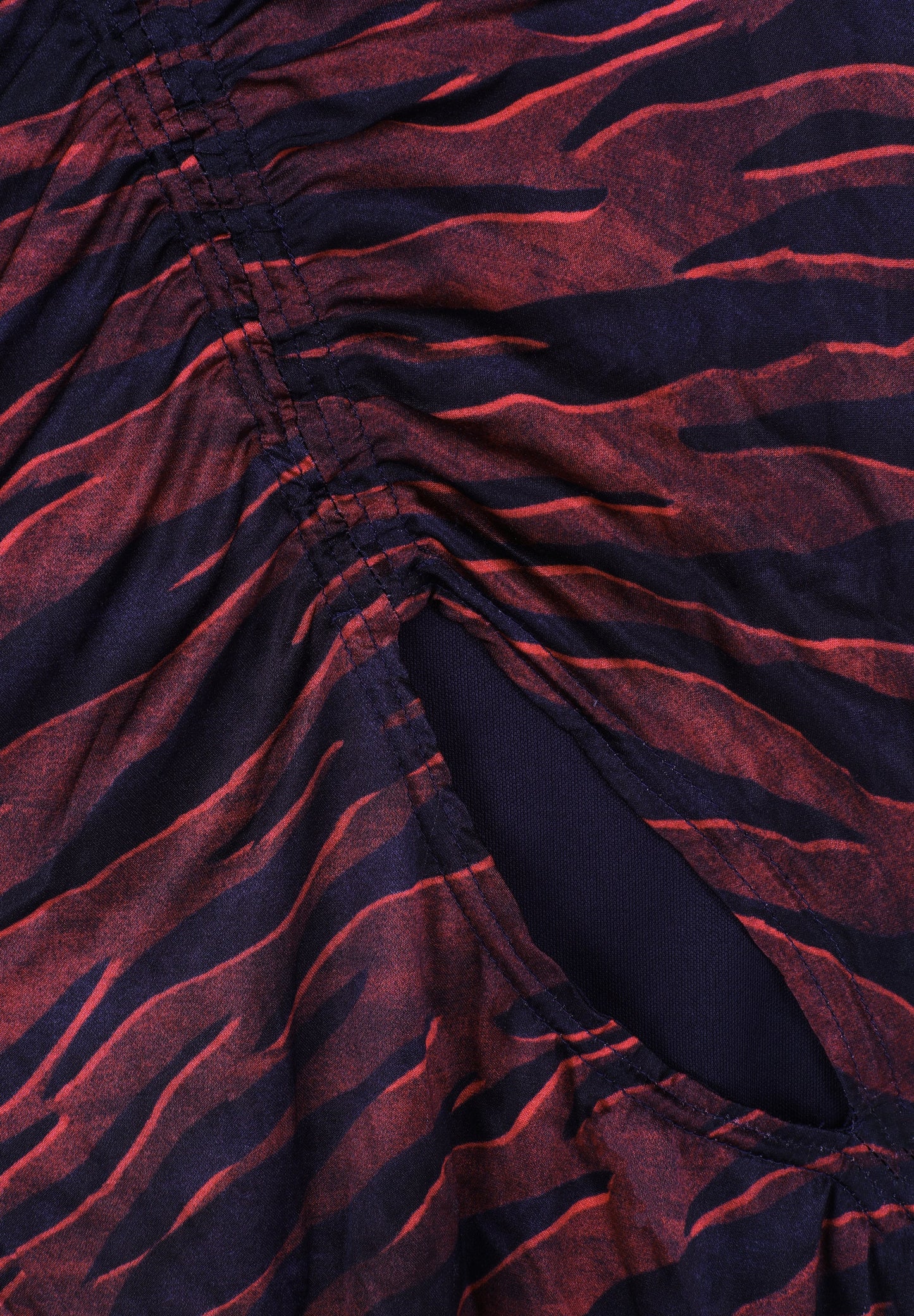 ANIMAL PRINT SATIN MIDI DRESS