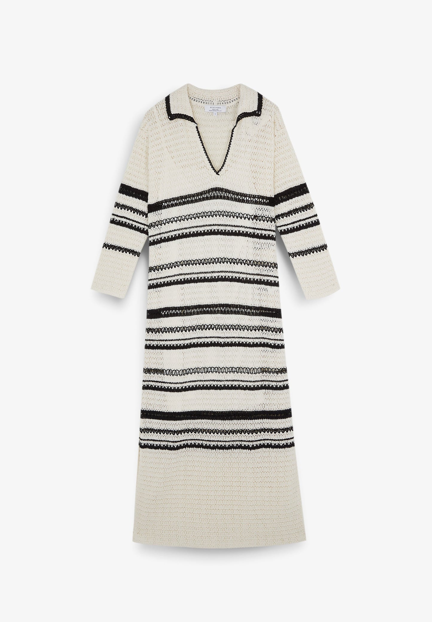 CROCHET POLO NECK DRESS