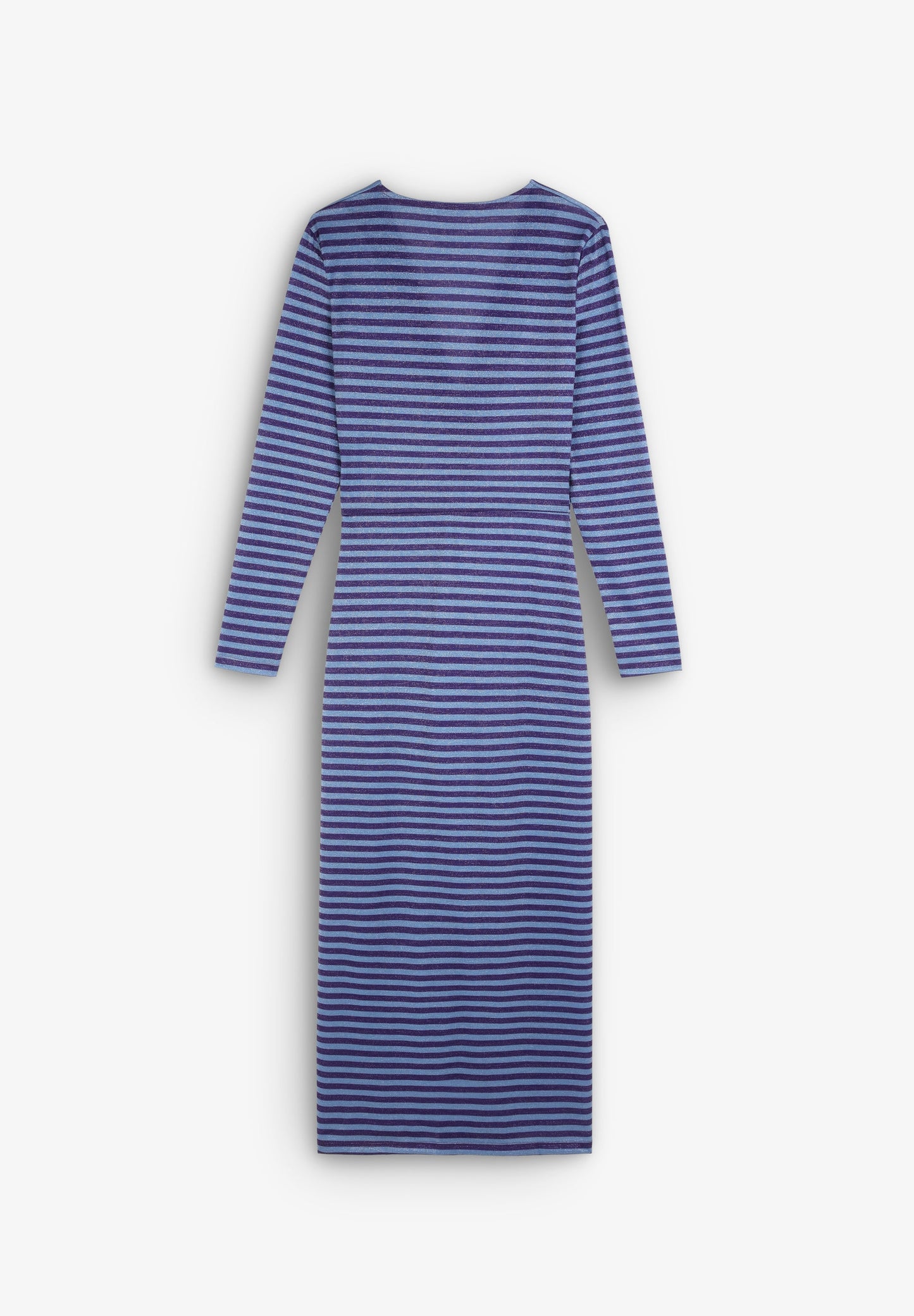 STRIPED DRESS WITH LUREX