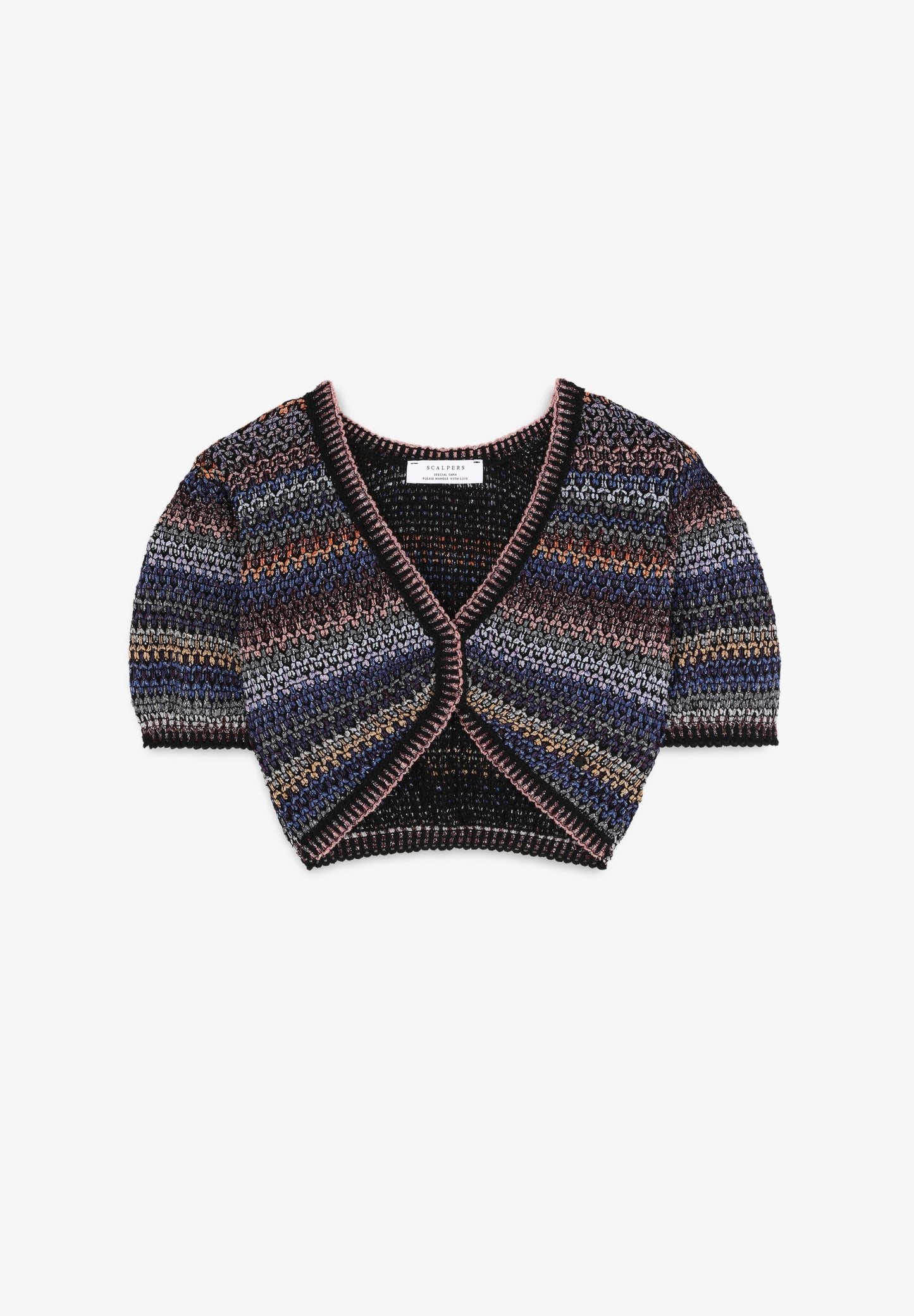 LUREX CROCHET MIDI SKIRT