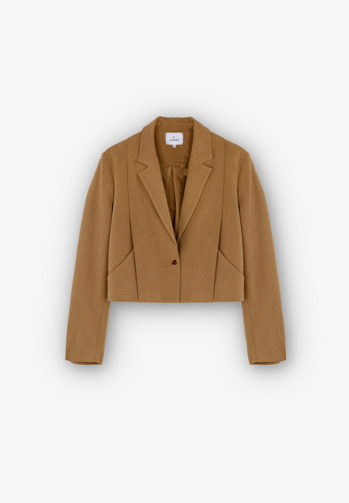 CROPPED PLEATED BLAZER