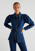 DENIM SHIRT WITH PUFFED SLEEVES